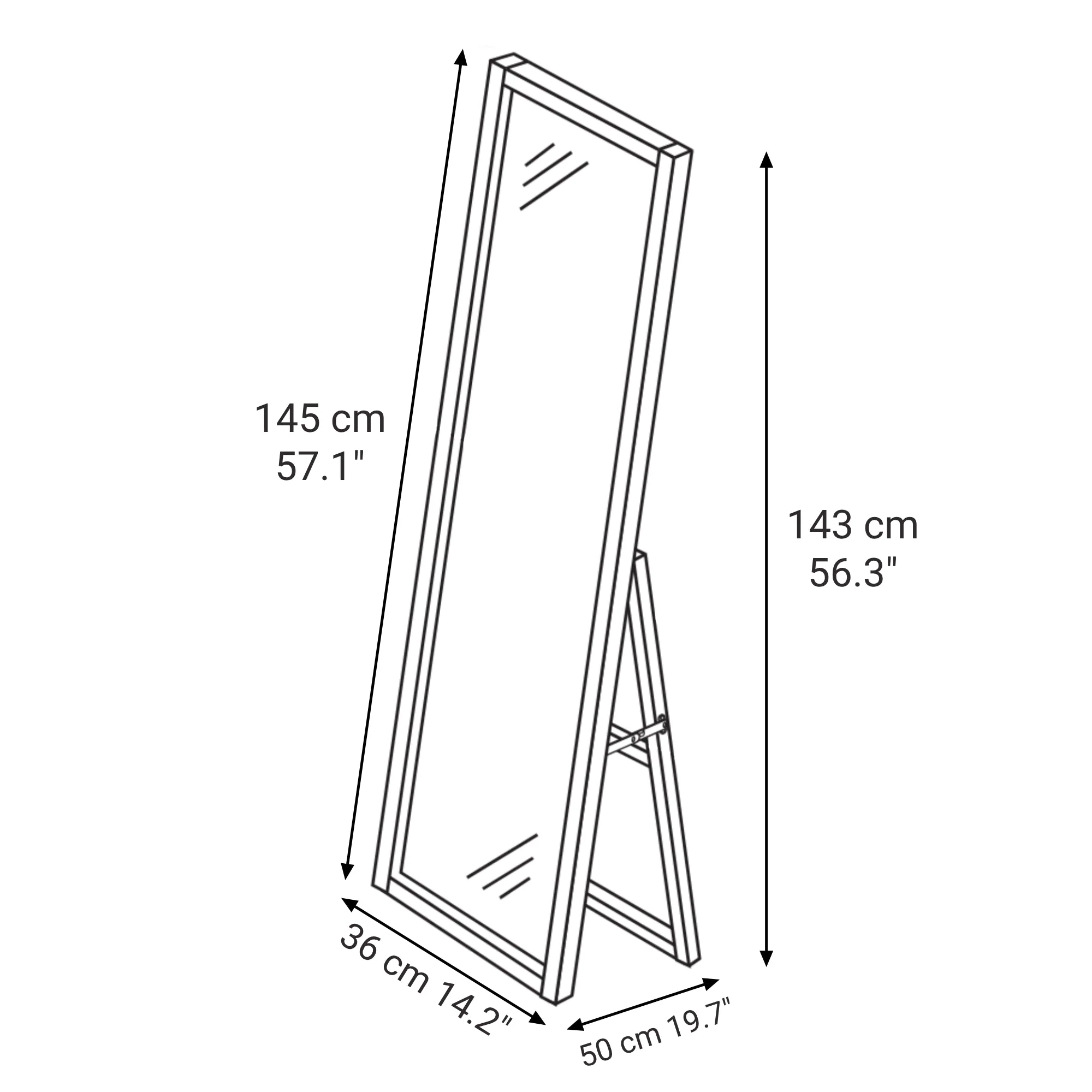 Pine Wood Mirror - Image 6