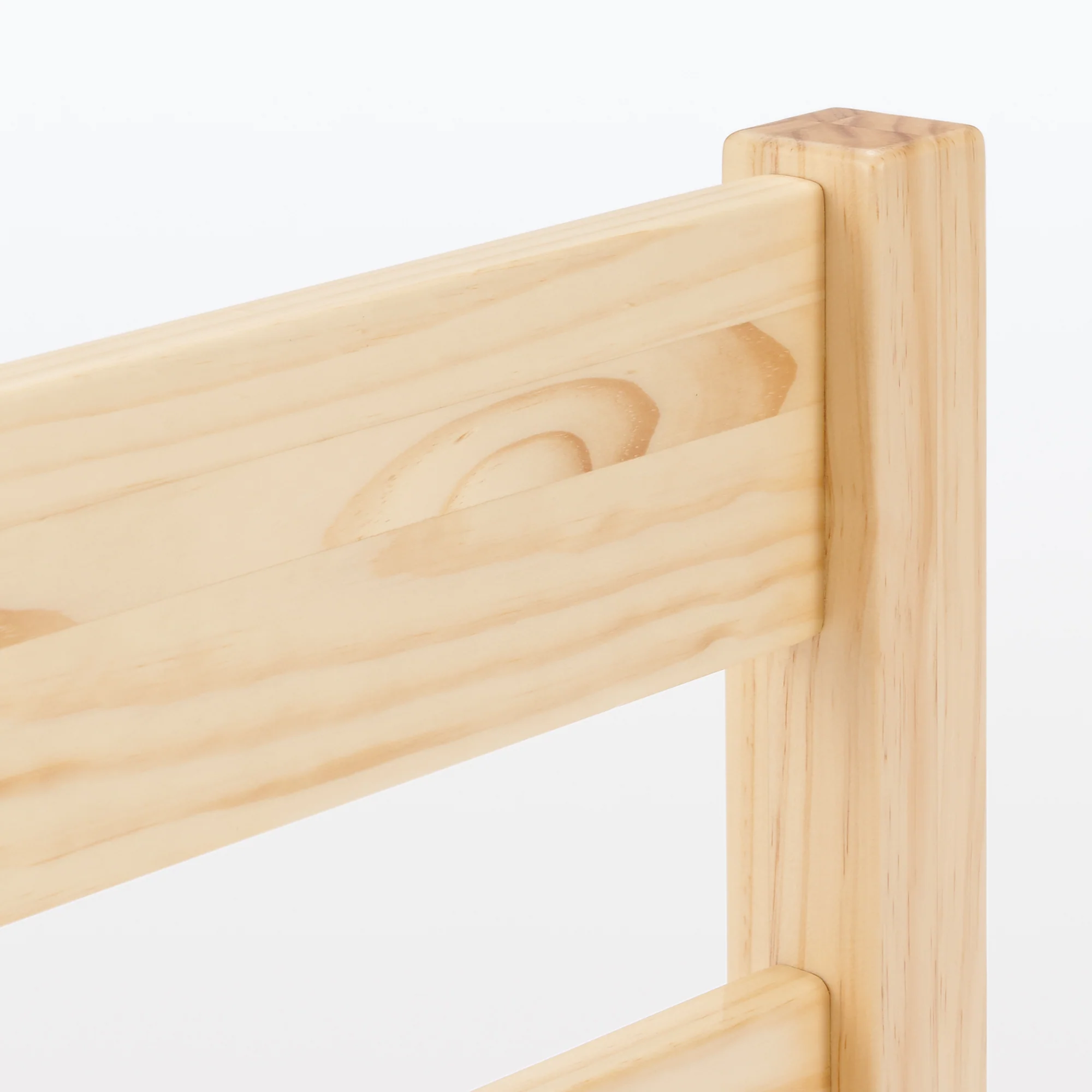 [HD] Pine Wooden Bed - Double - Image 7