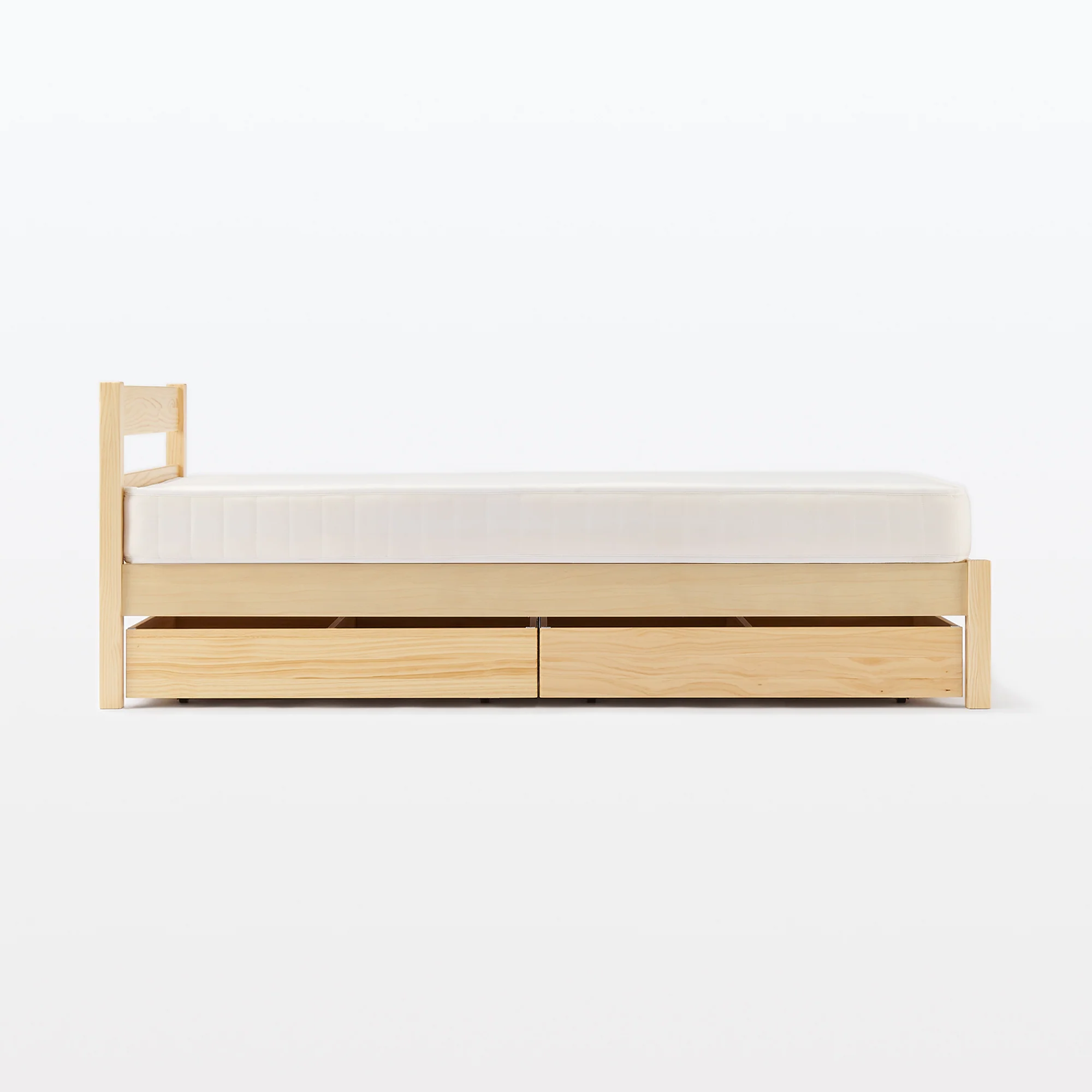 [HD] Pine Wooden Bed - Double - Image 8