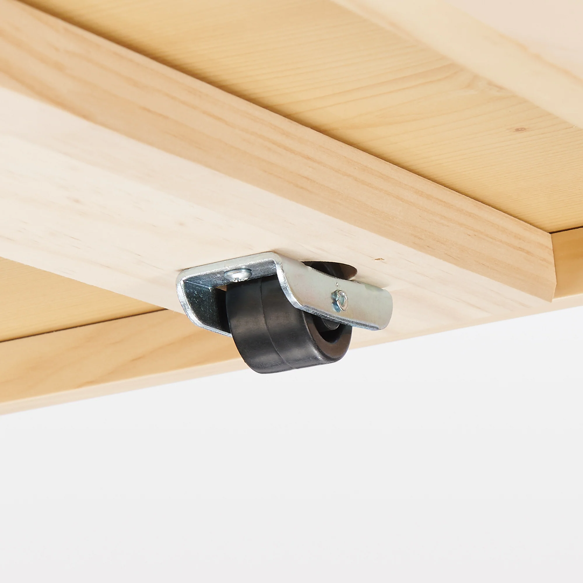 [HD] Pine Wooden Bed Storage Box with Divider - Image 4