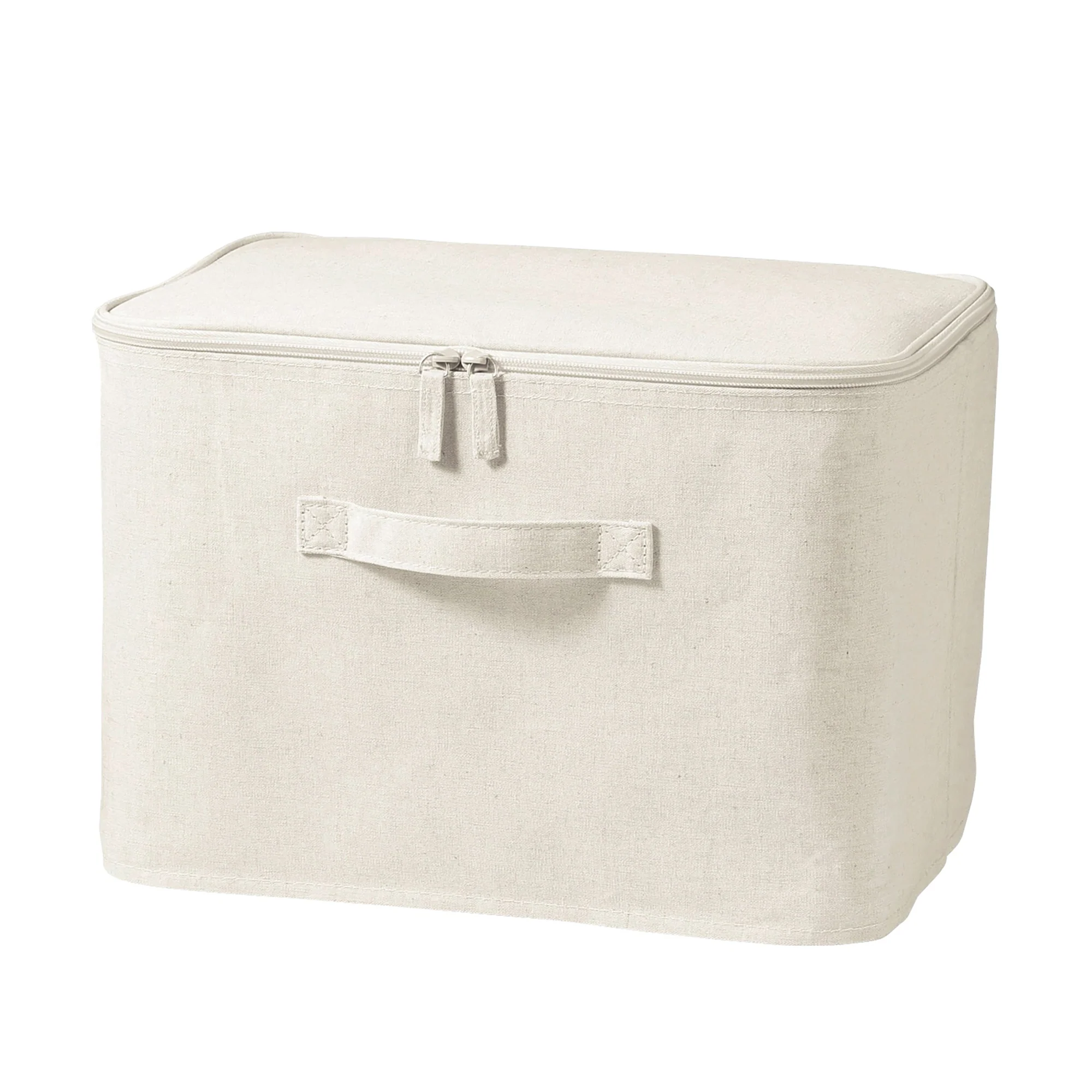 Polyester Linen Soft Box Rectangle with Lid - Medium