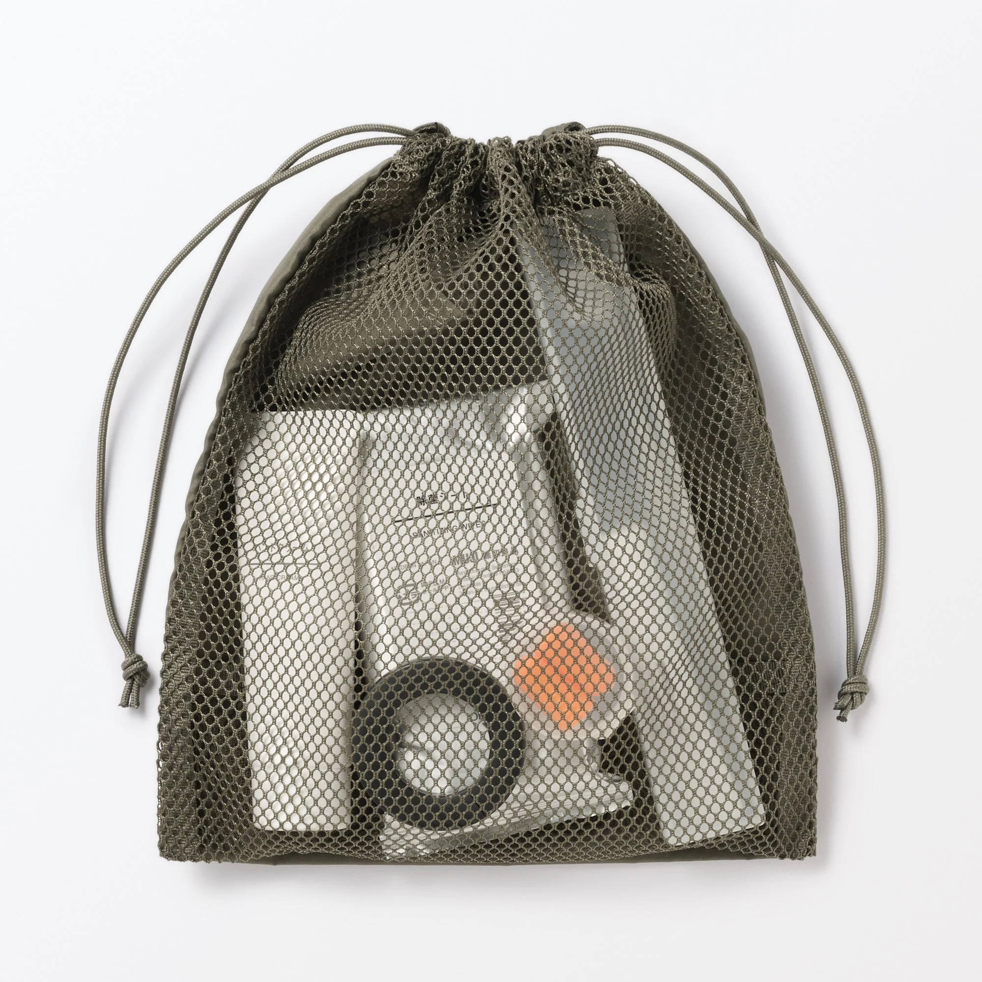 Polyester Mesh Drawstring Bag - Small - Image 8