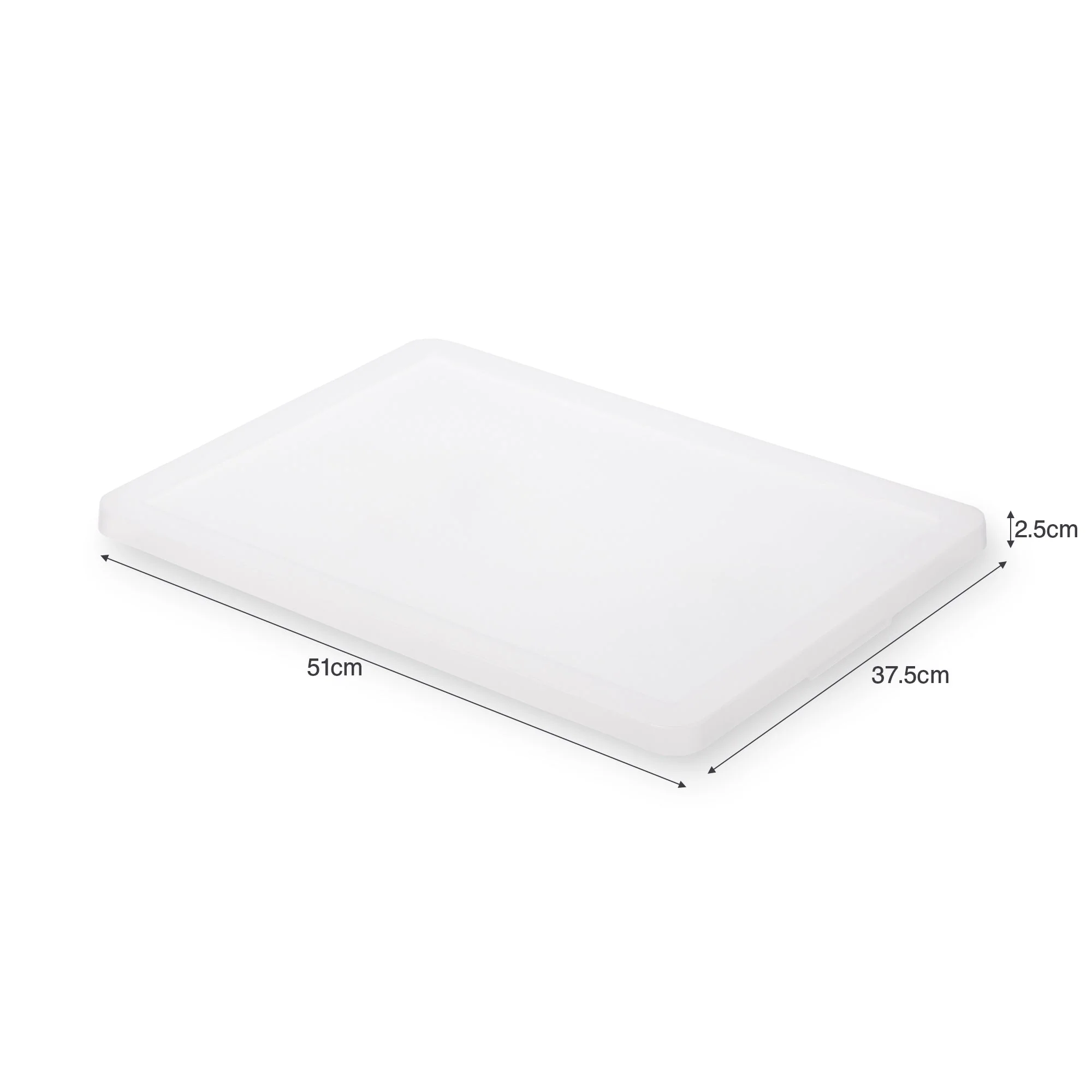 Polypropylene Storage Box Wide Lid (W20.1 x D14.8 x H1") - Image 15