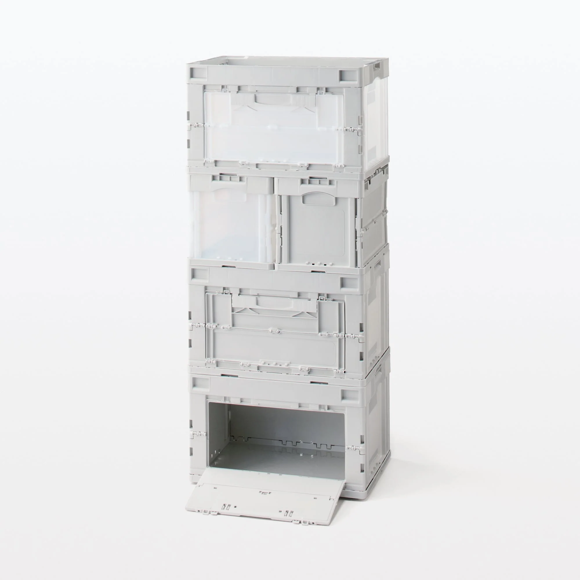 Polypropylene Translucent Folding Crate (52.8 Qt) - Image 10