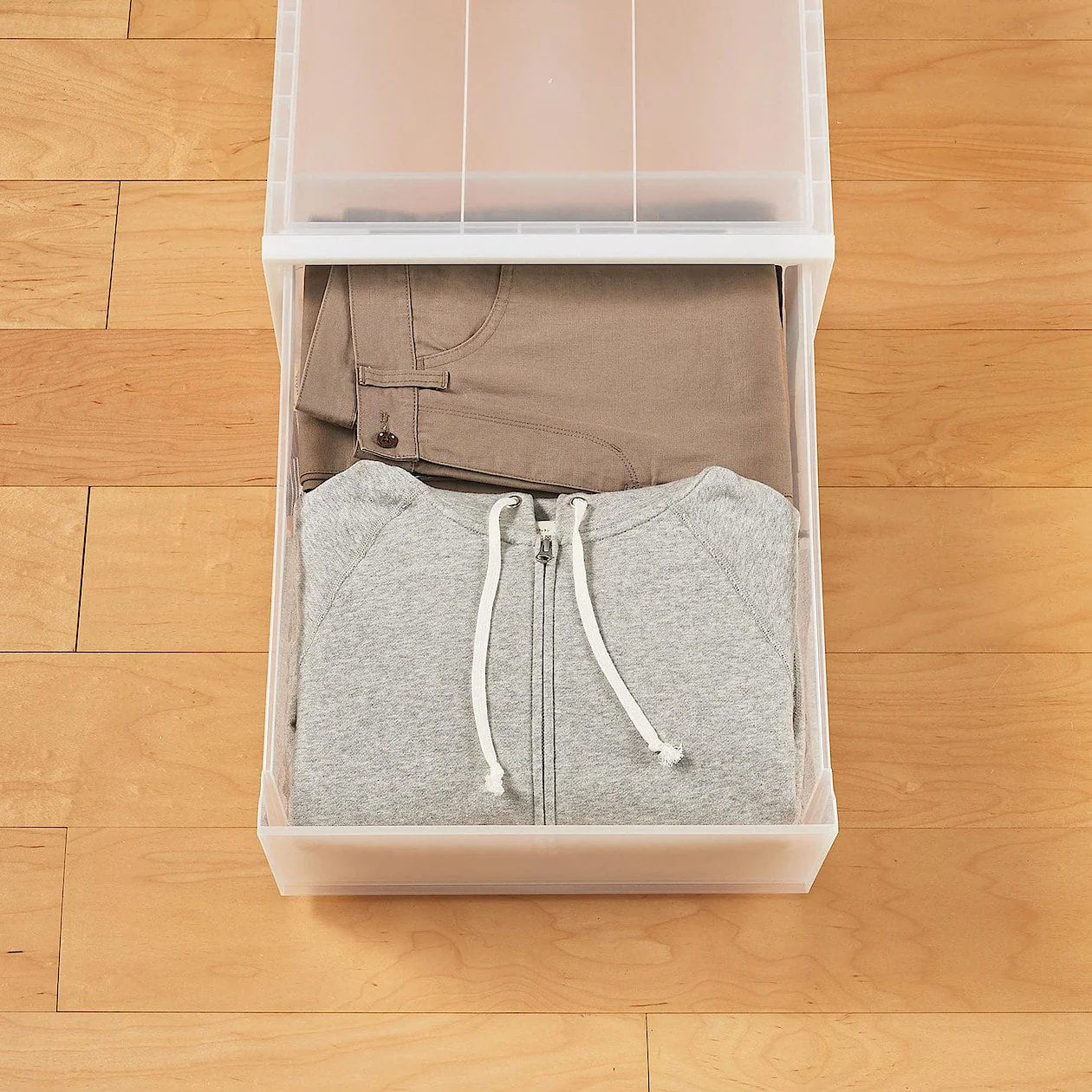 Polypropylene Storage Closet Drawer - Small (W17.5 x D21.6 x H7.1") - Image 2