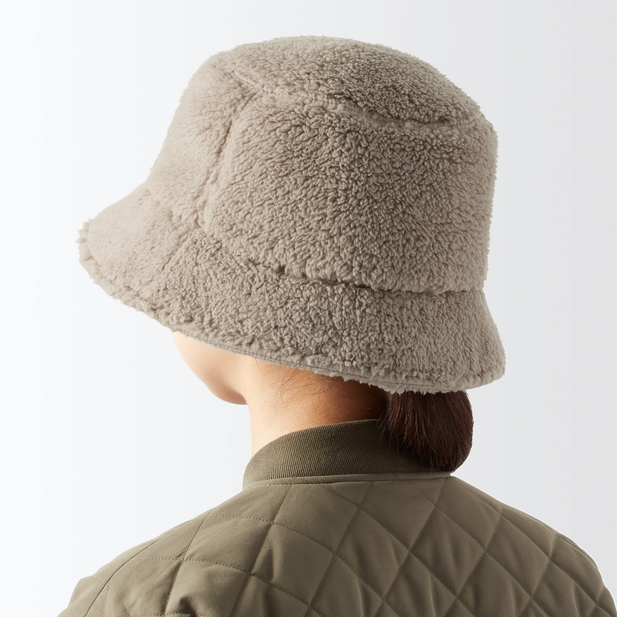 Recycle Polyester Boa Bucket Hat