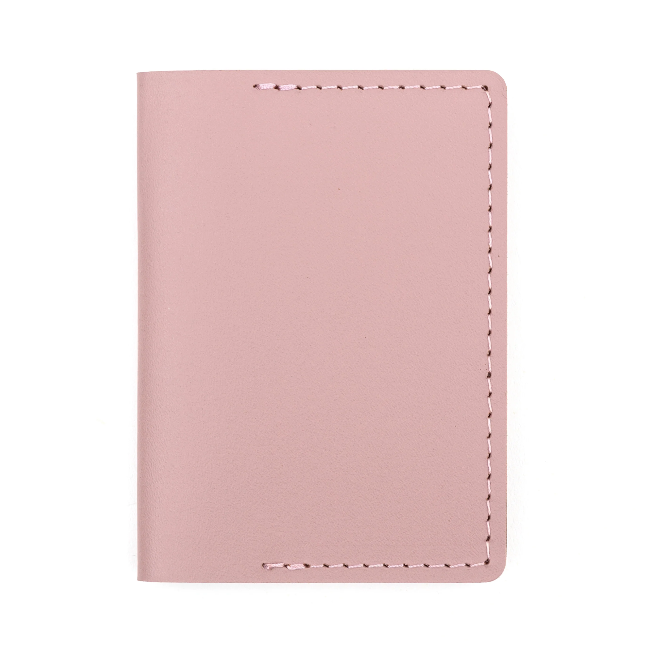 Recycled Leather Travel Card Holder - Pink
