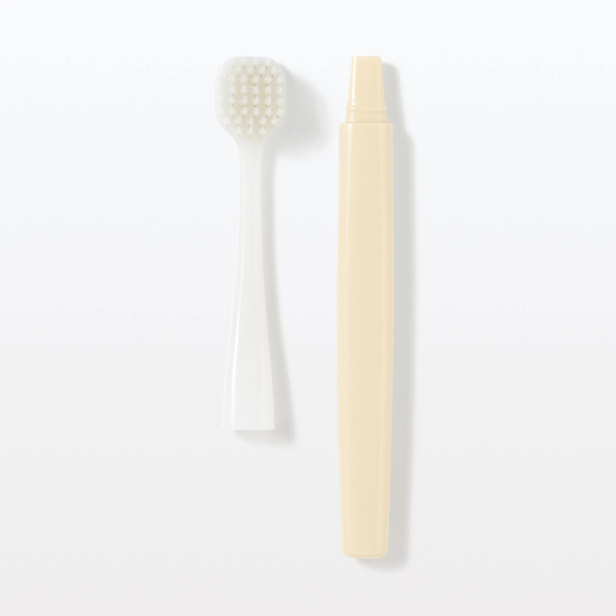 Replaceable Head Wide Soft Toothbrush - Yellow - Image 5