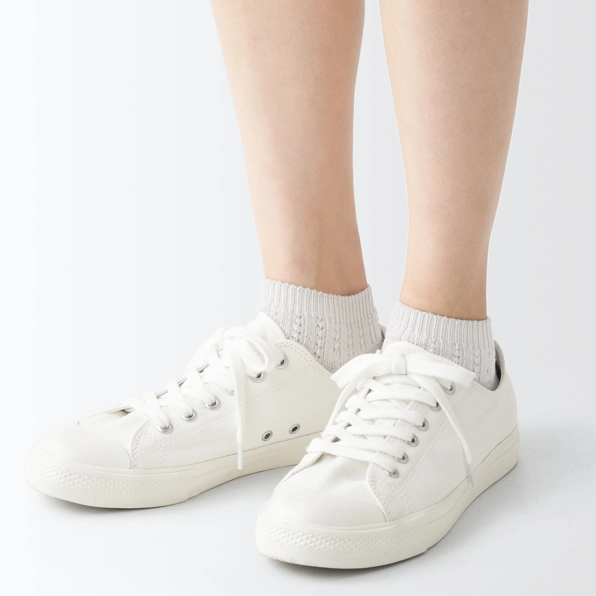 Right Angle Pattern Stitch Sneaker Socks - Image 16