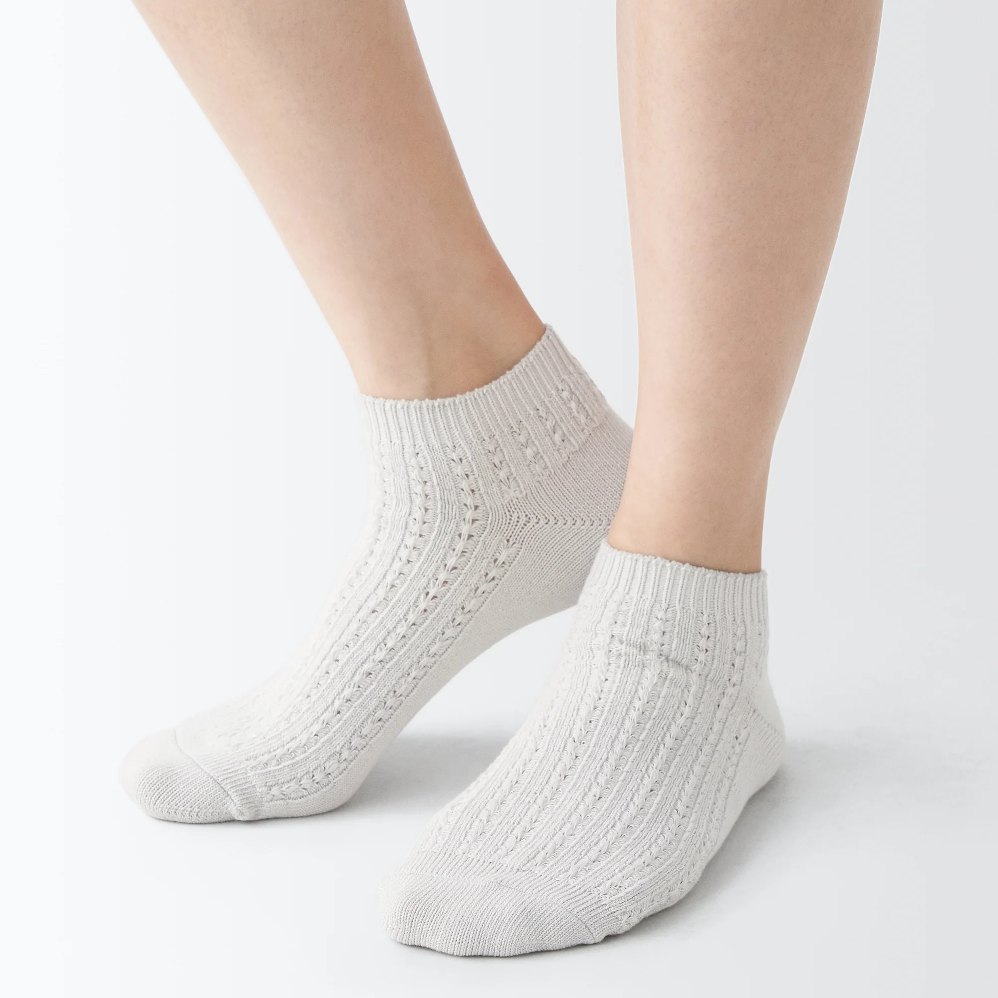 Right Angle Pattern Stitch Sneaker Socks - Image 27