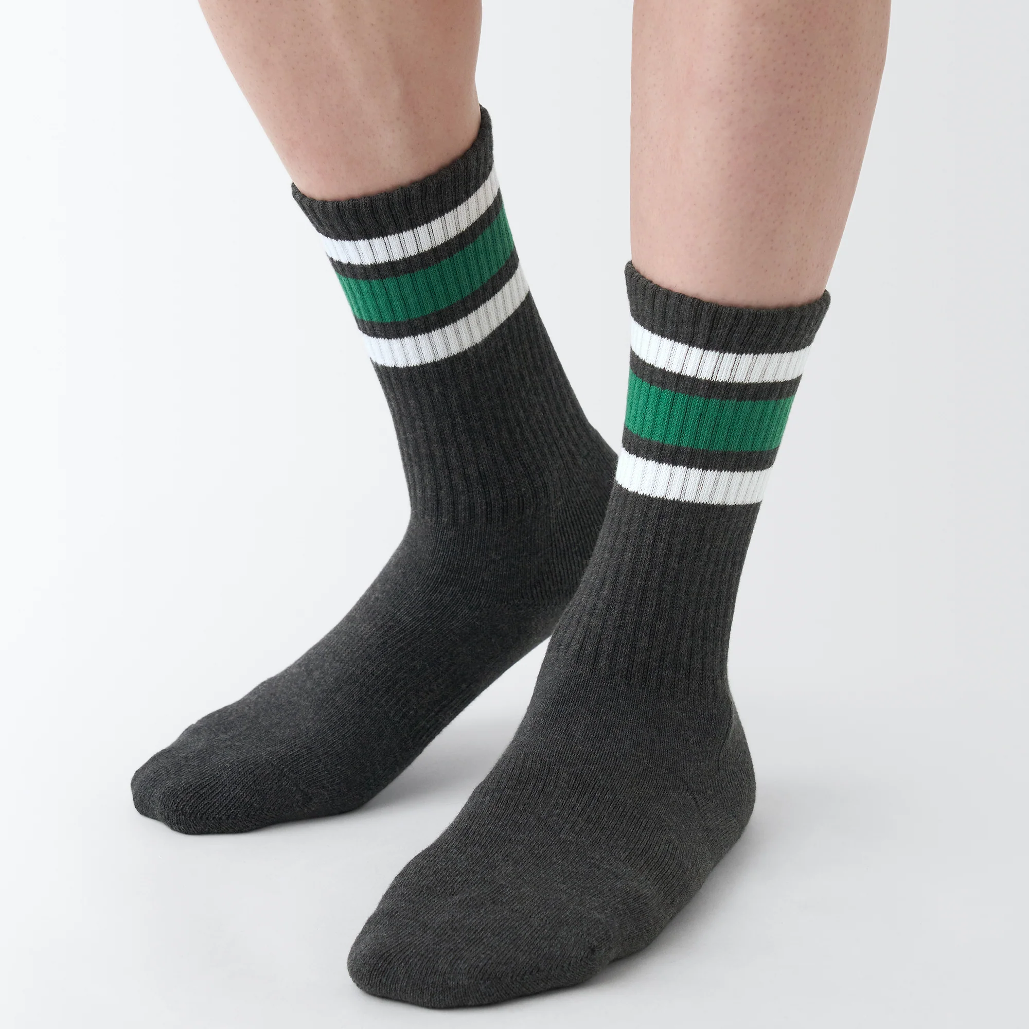Right Angle Pile Striped Socks - Image 7