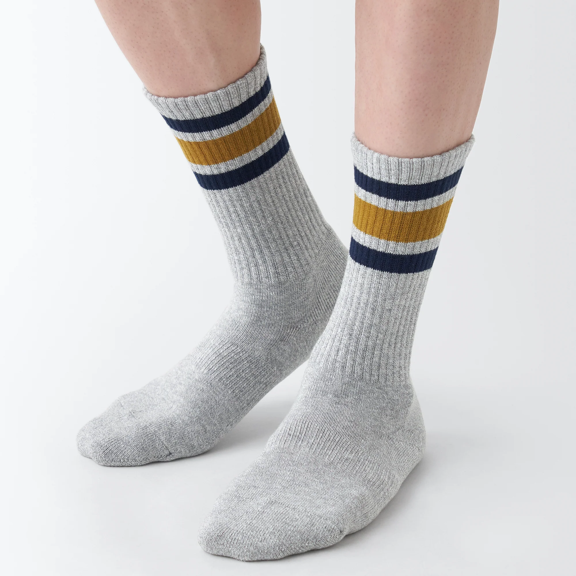 Right Angle Pile Striped Socks - Image 9