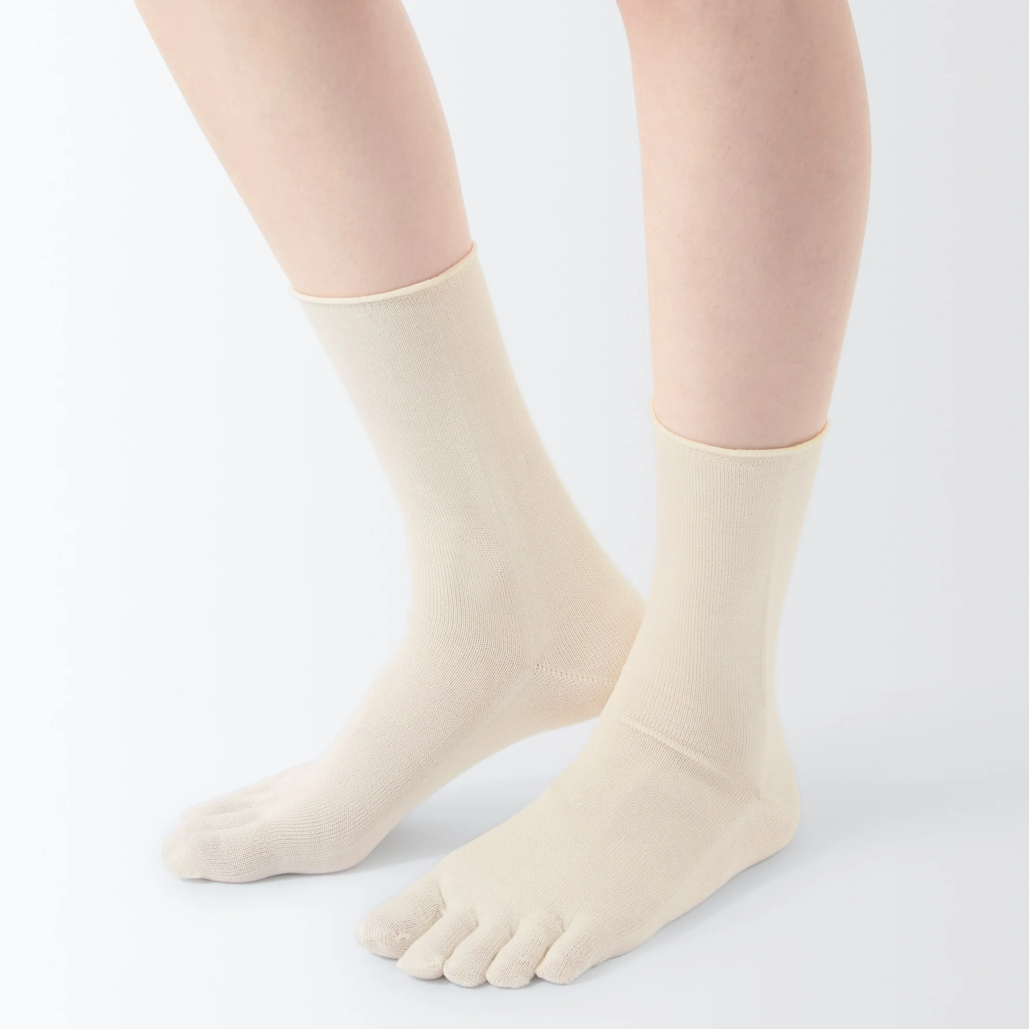 Right Angle Silk Blend 5-Toe Socks - 24.0cm (US W7.5/M6)