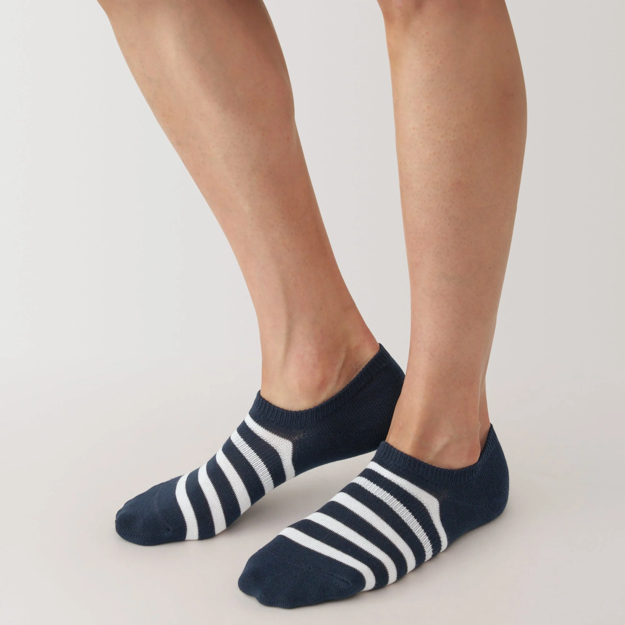 Right Angle Striped Sneaker Socks - Image 15