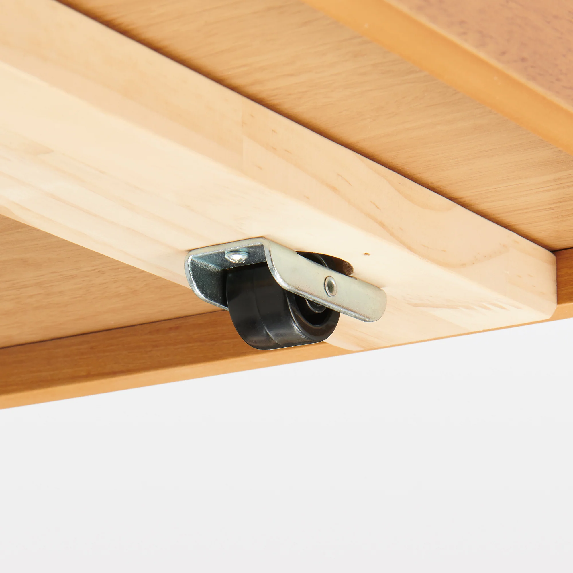 [HD] Rubberwood Wooden Bed Storage Box with Divider - Image 4