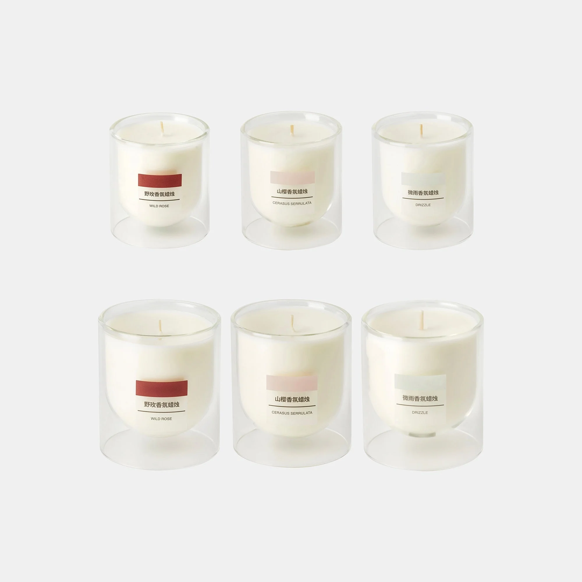 Scented Double Wall Glass Candle - Light Rain - Image 11