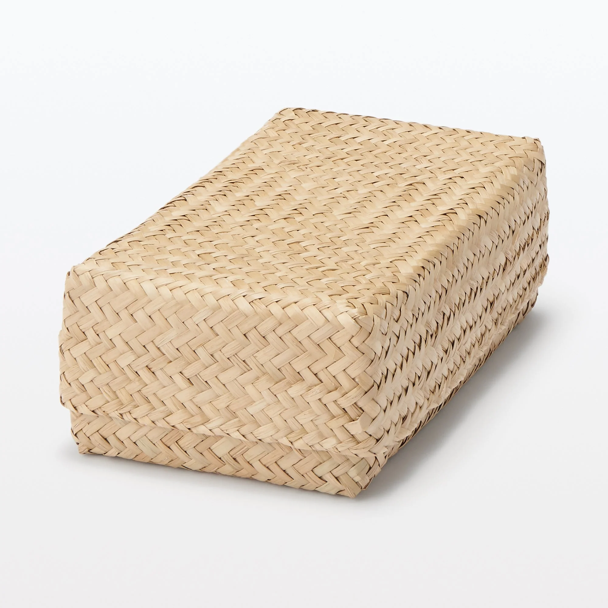 Seagrass Organizer Herringbone Rectangular Basket - Medium (W5.9 x D9.8 x H2.8") - Image 7