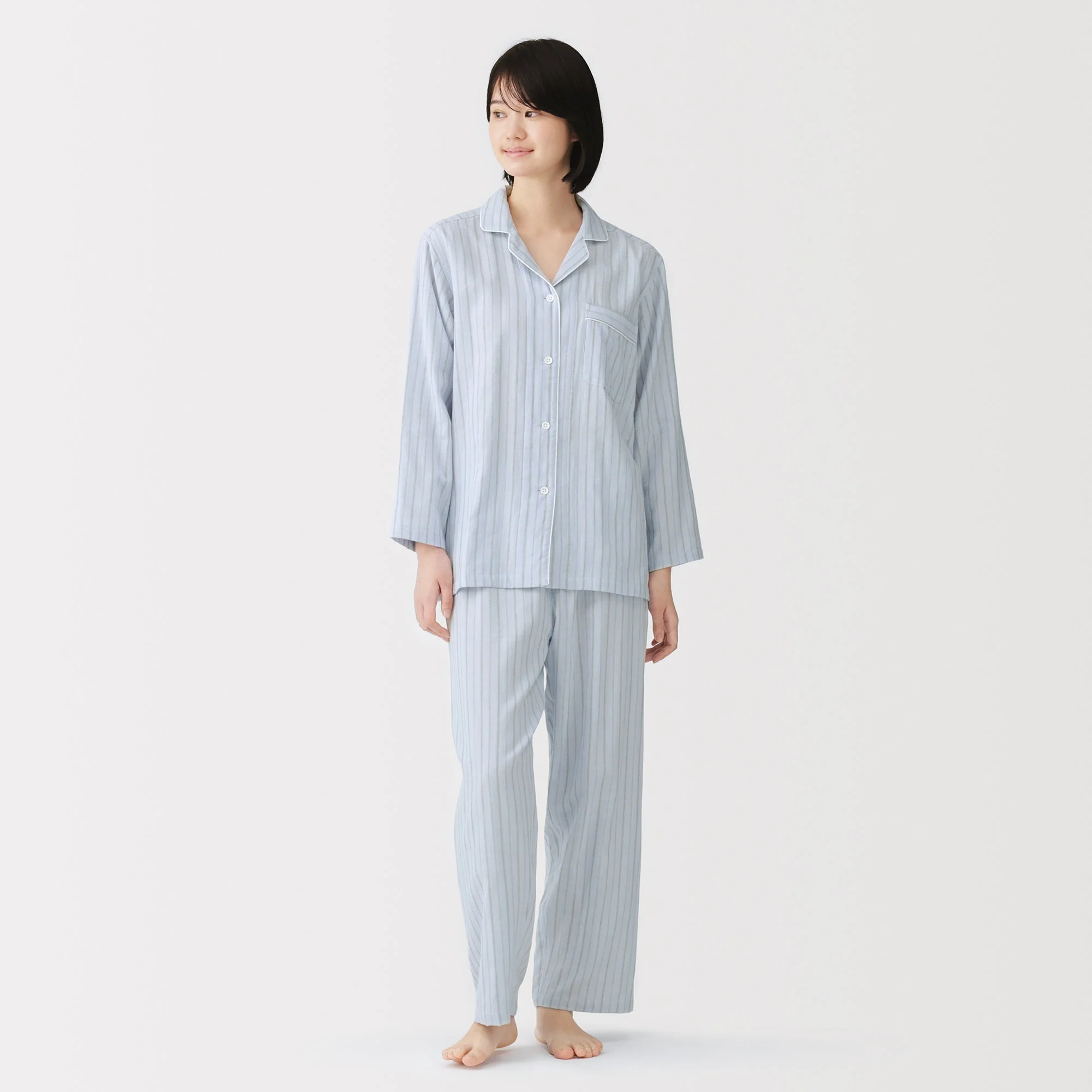 Side Seamless Double Gauze Pajamas - Image 63