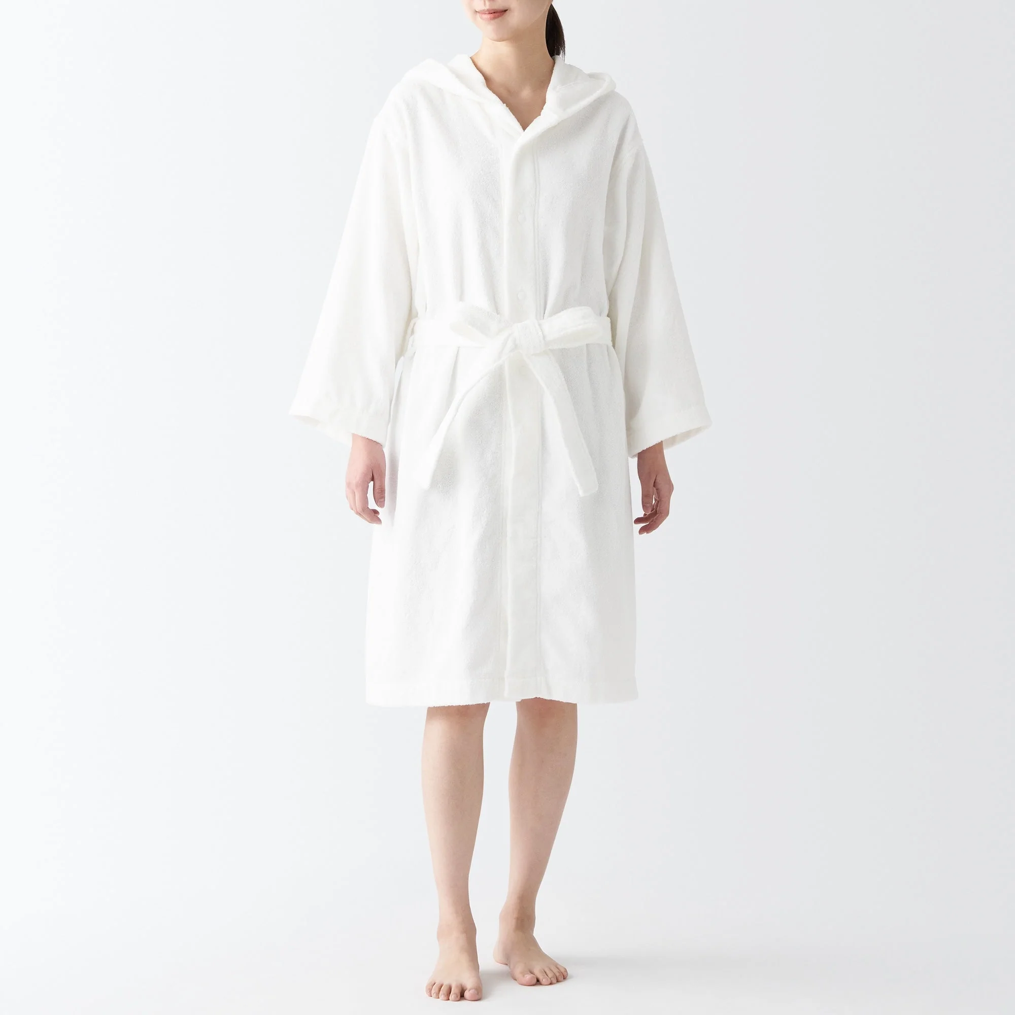 Side Seamless Pile Bathrobe