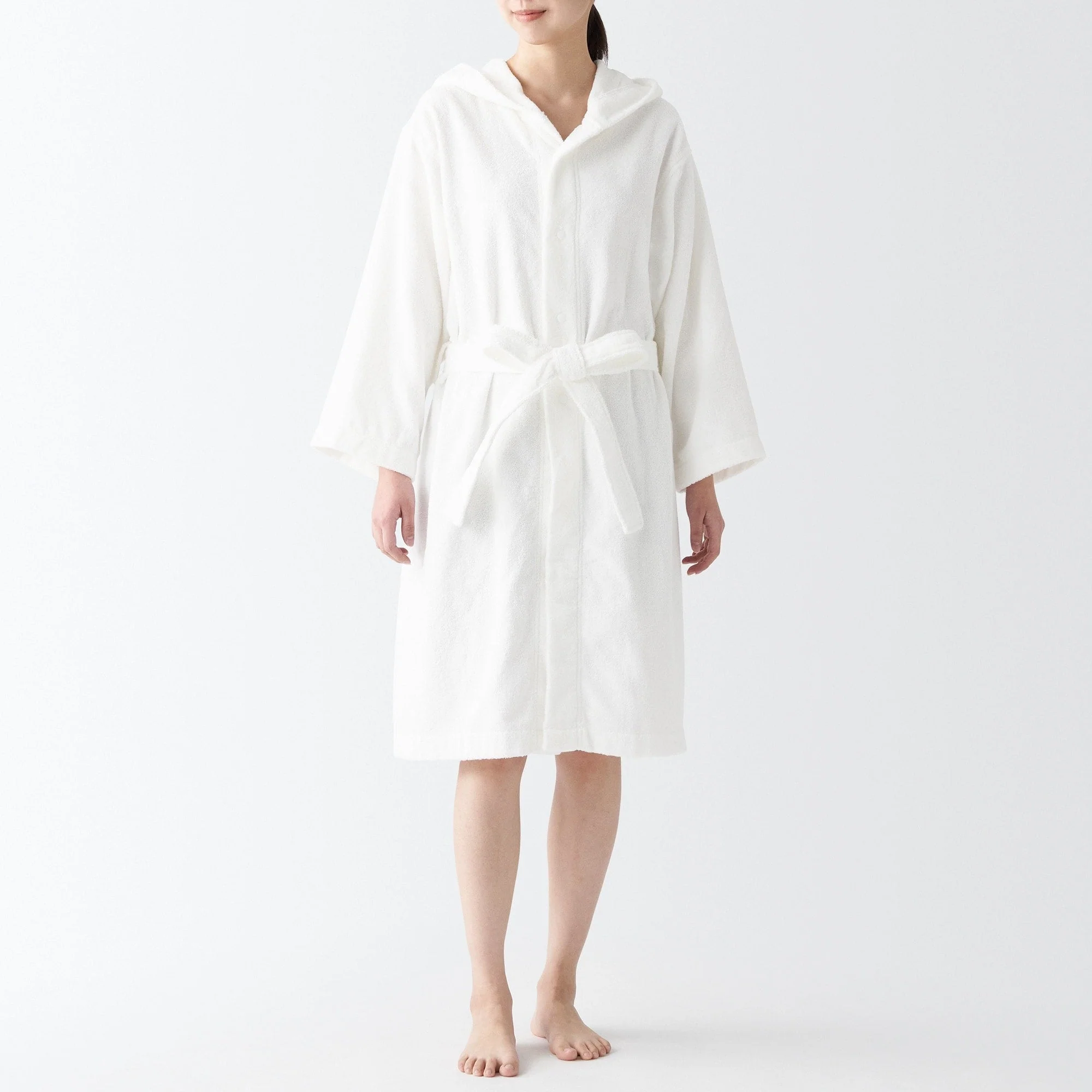 Side Seamless Pile Bathrobe - Image 3