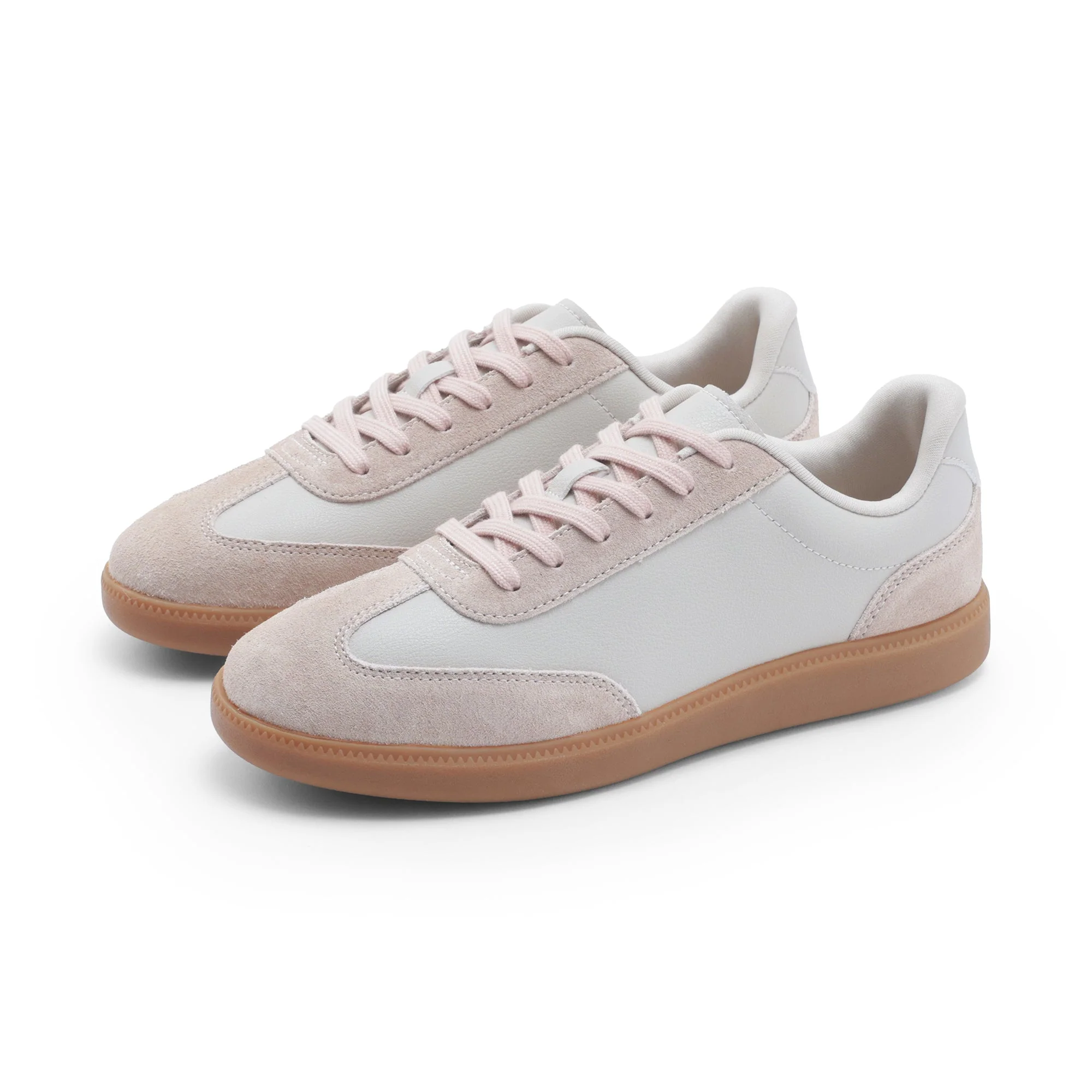 Soft Insole Combination Sneakers - Light Pink