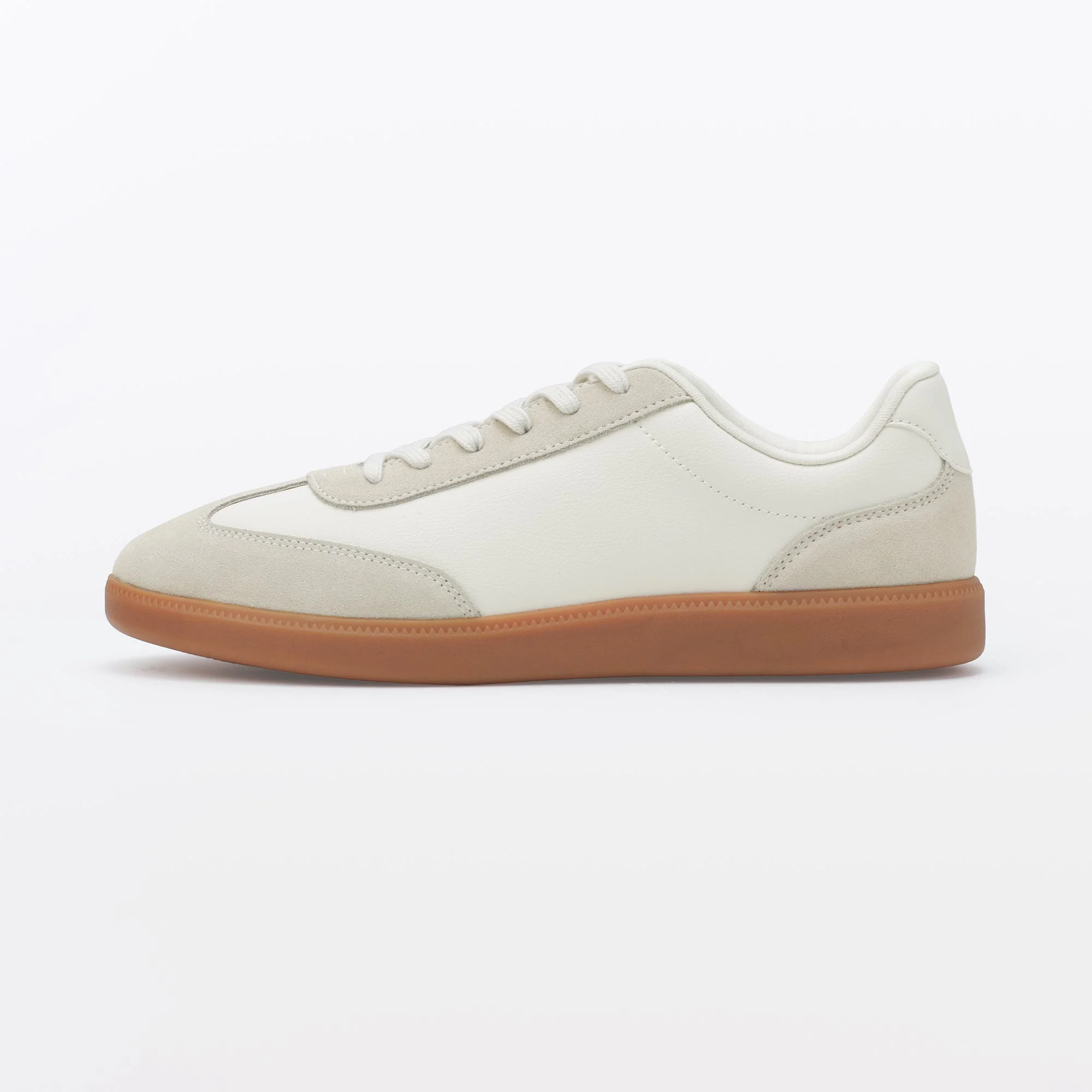 Soft Insole Combination Sneakers - Off White - Image 5