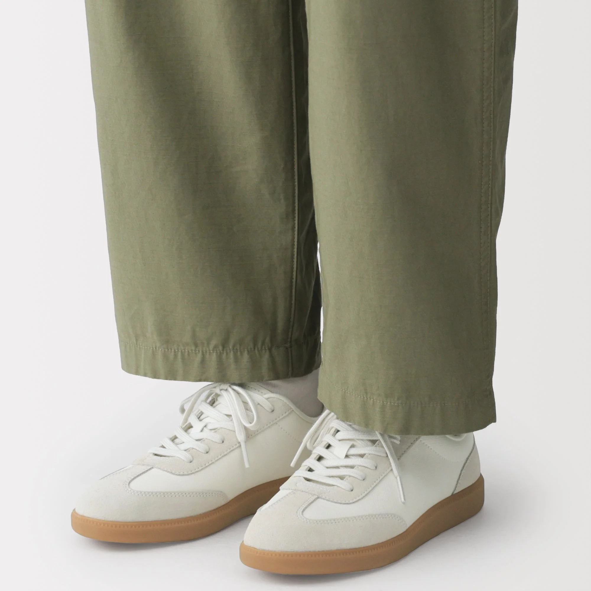 Soft Insole Combination Sneakers - Off White - Image 9