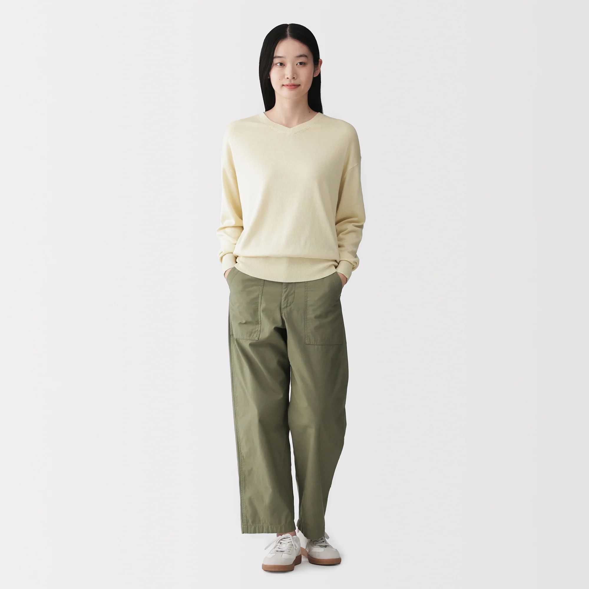 Soy Fiber Blend V-Neck Sweater - Image 18