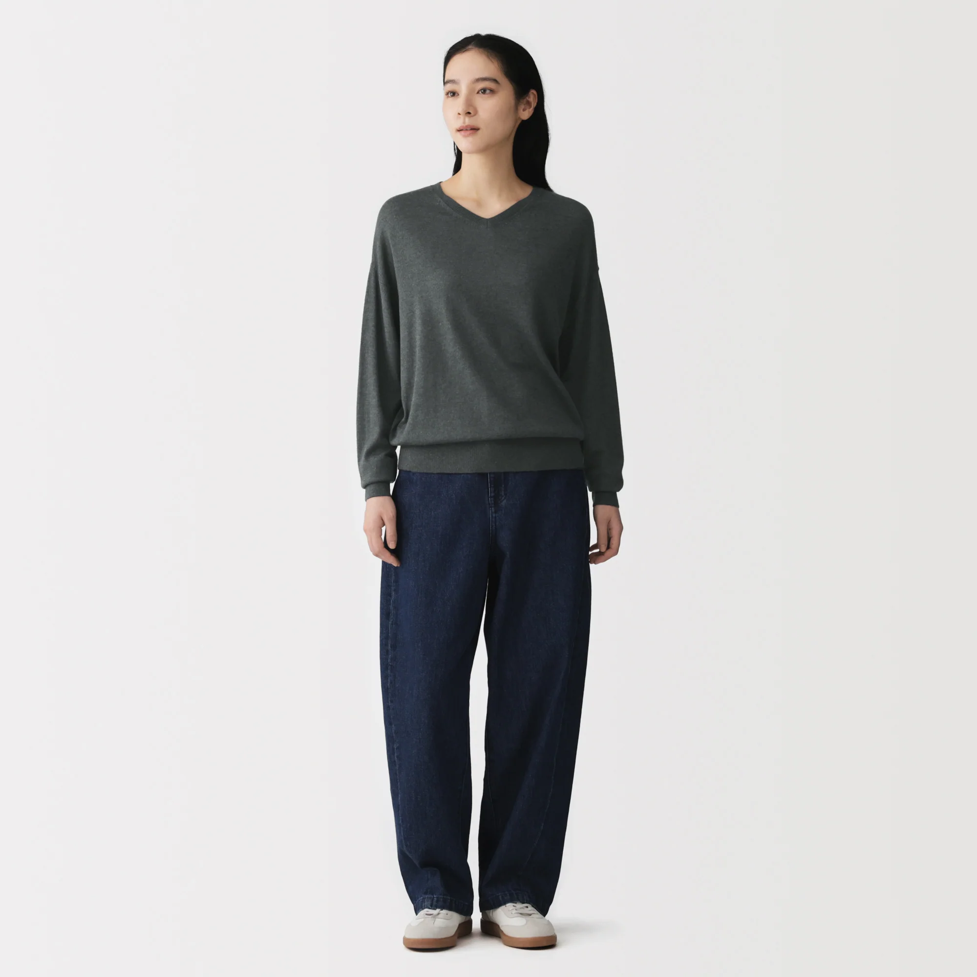 Soy Fiber Blend V-Neck Sweater - Image 4
