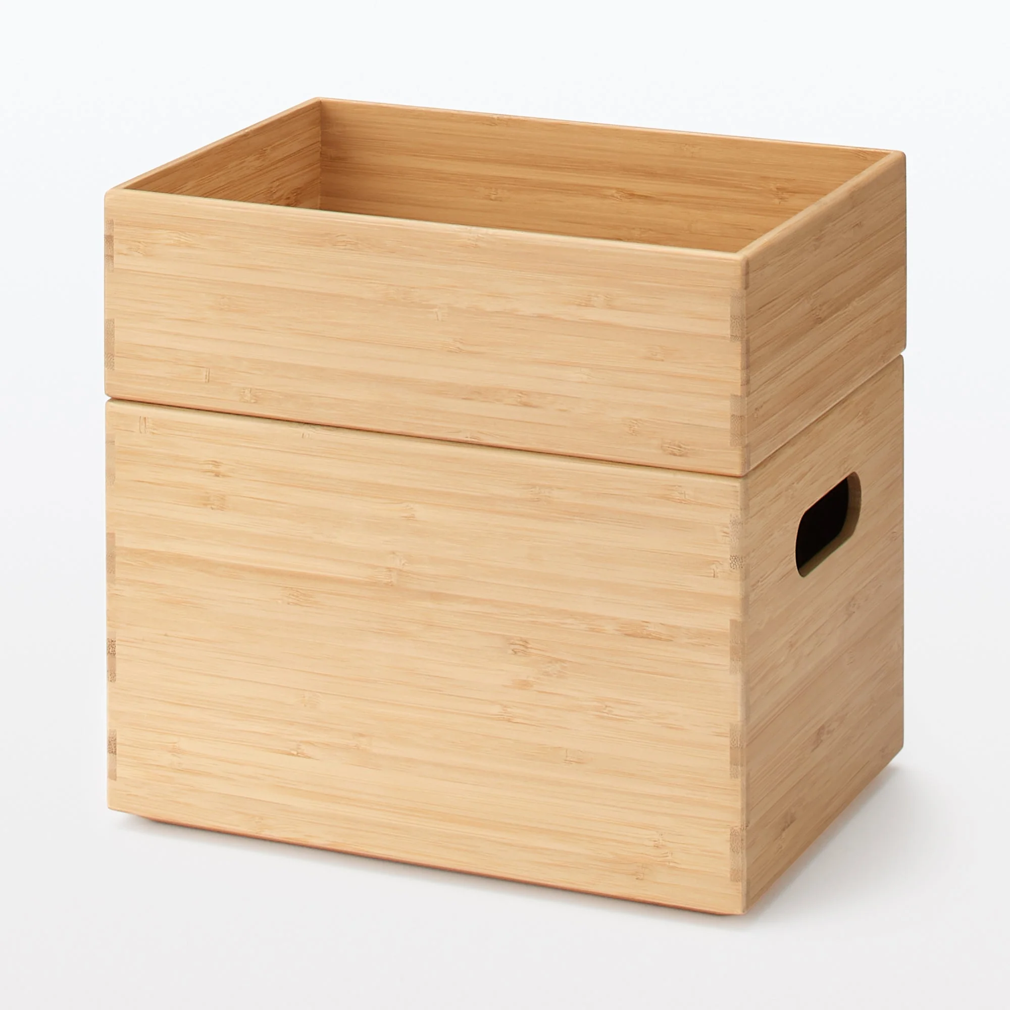 Stackable Bamboo Box - Half - Small (W10.2 x D7.3 x H3.3") - Image 9