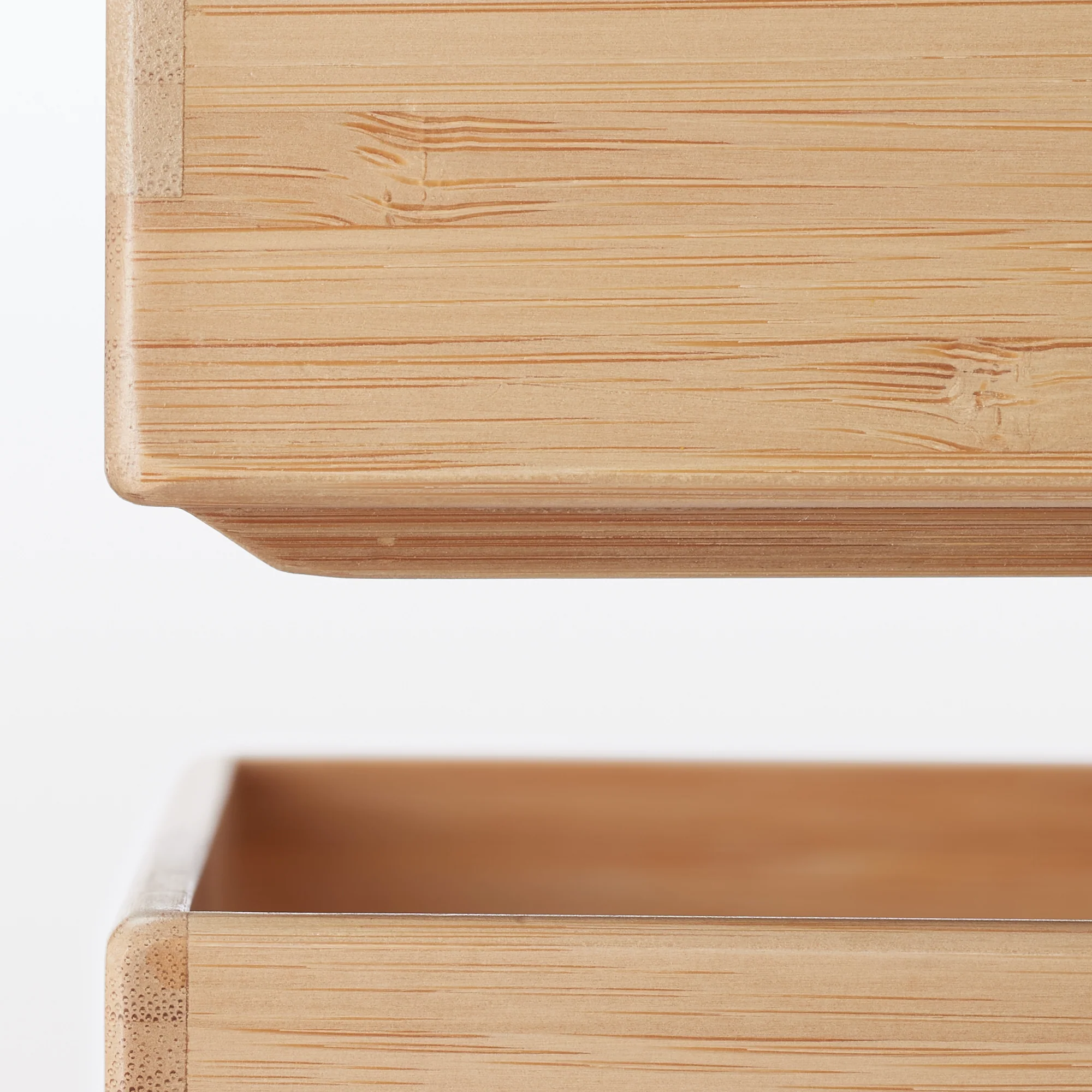 Stackable Bamboo Organizer Box - Medium (W6.7 x D10.2 x H2.2") - Image 7