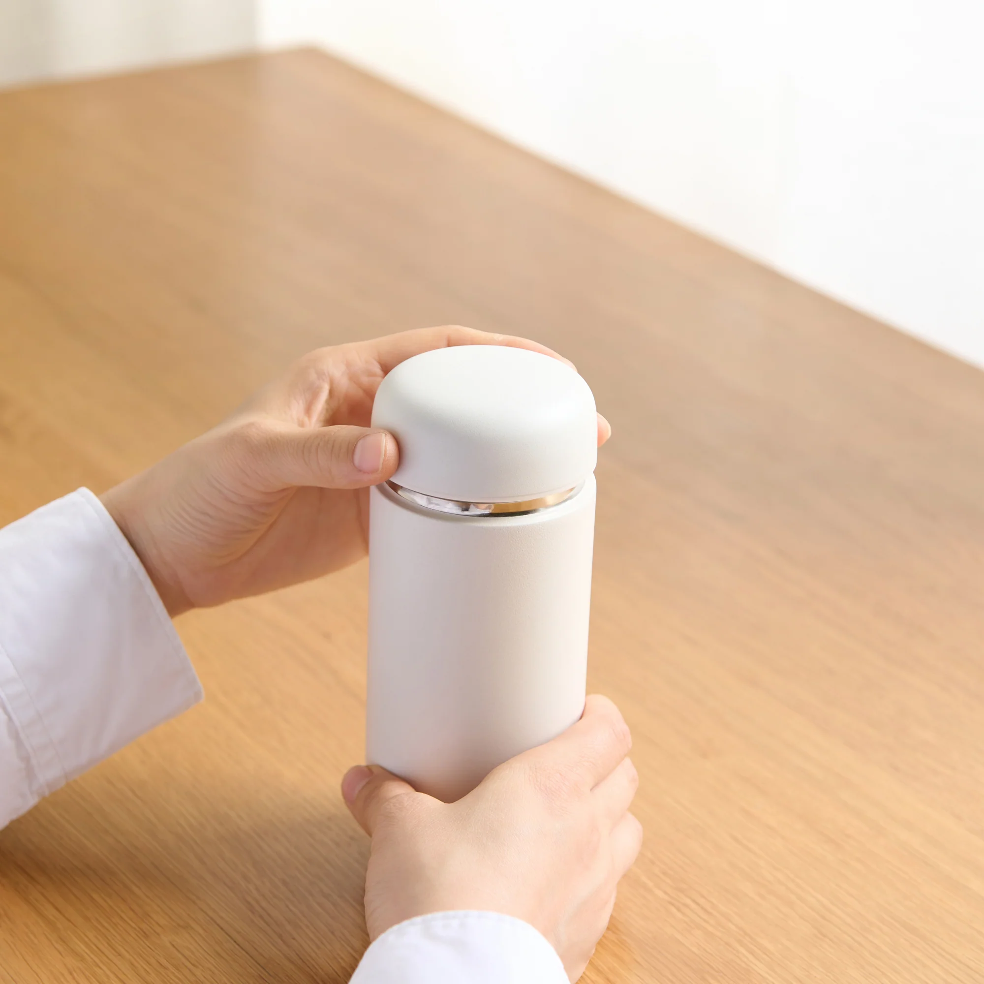 Stainless Steel Bottle - White (10.8 fl oz) - Image 12