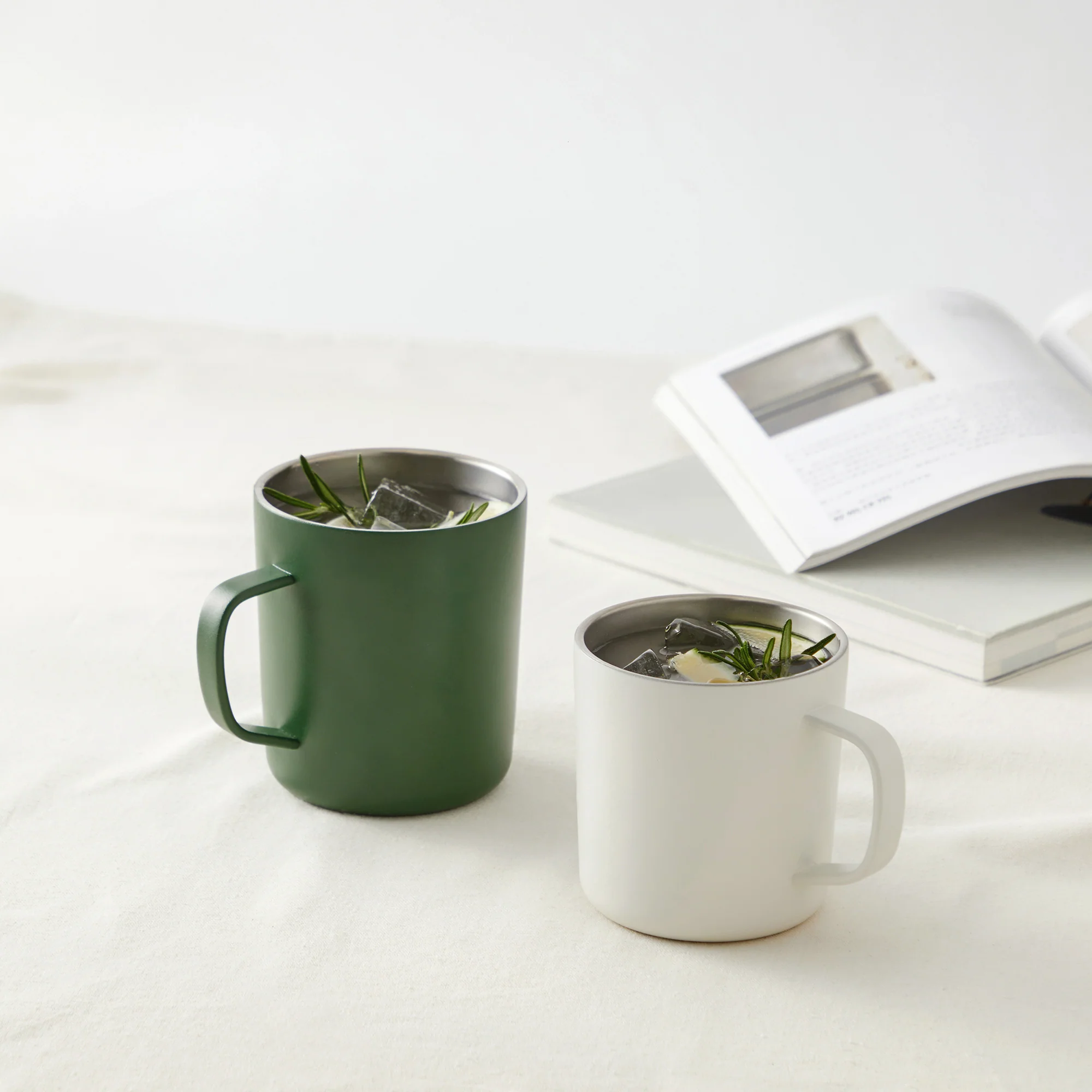 Stainless Steel Mug Cup - Green (12.8 fl oz) - Image 8