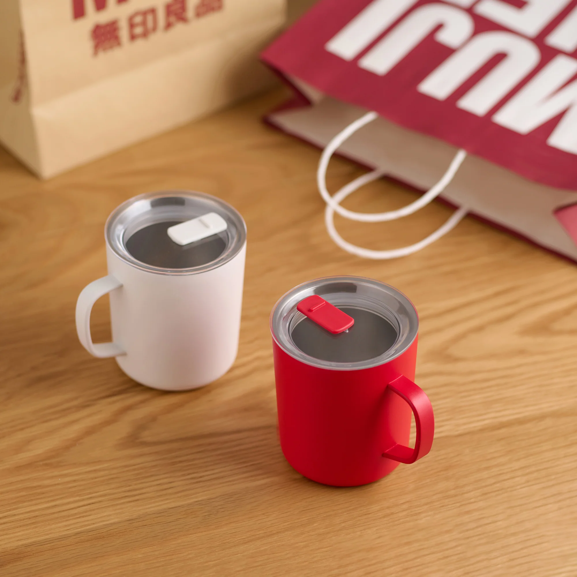 Stainless Steel Mug Cup - White (16.6 fl oz) - Image 17