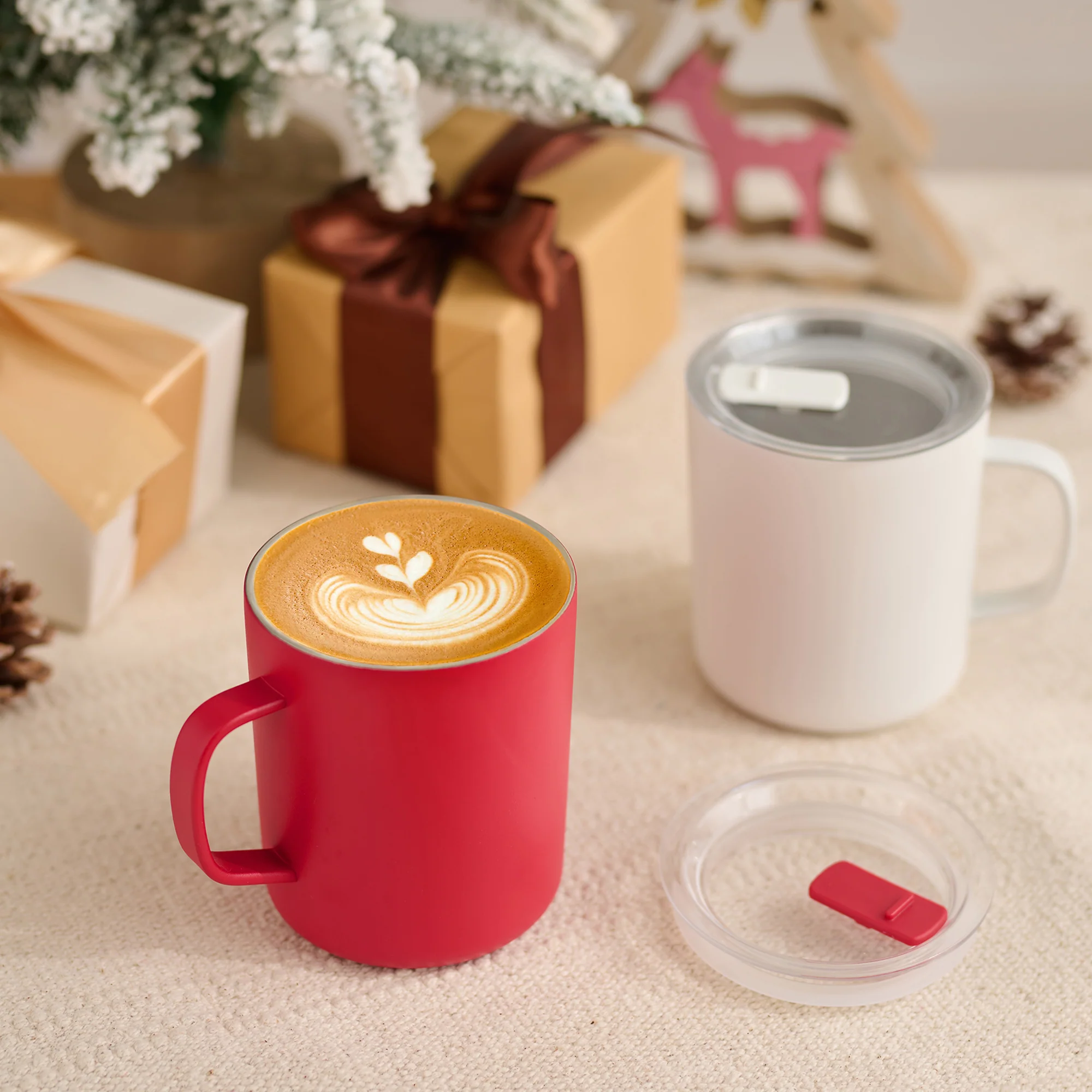 Stainless Steel Mug Cup - White (16.6 fl oz) - Image 18