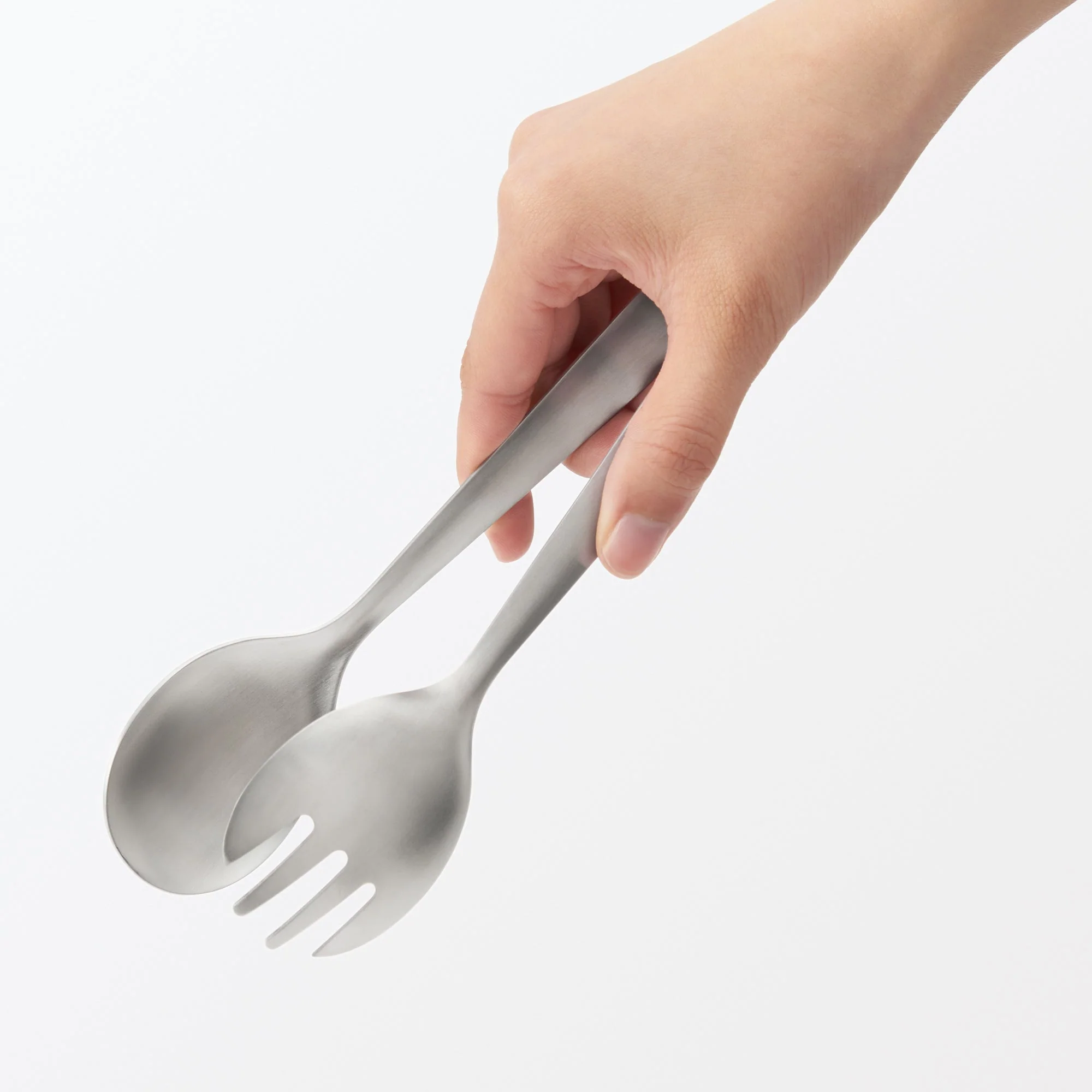 Stainless Steel Salad Tongs with Lock - Image 7