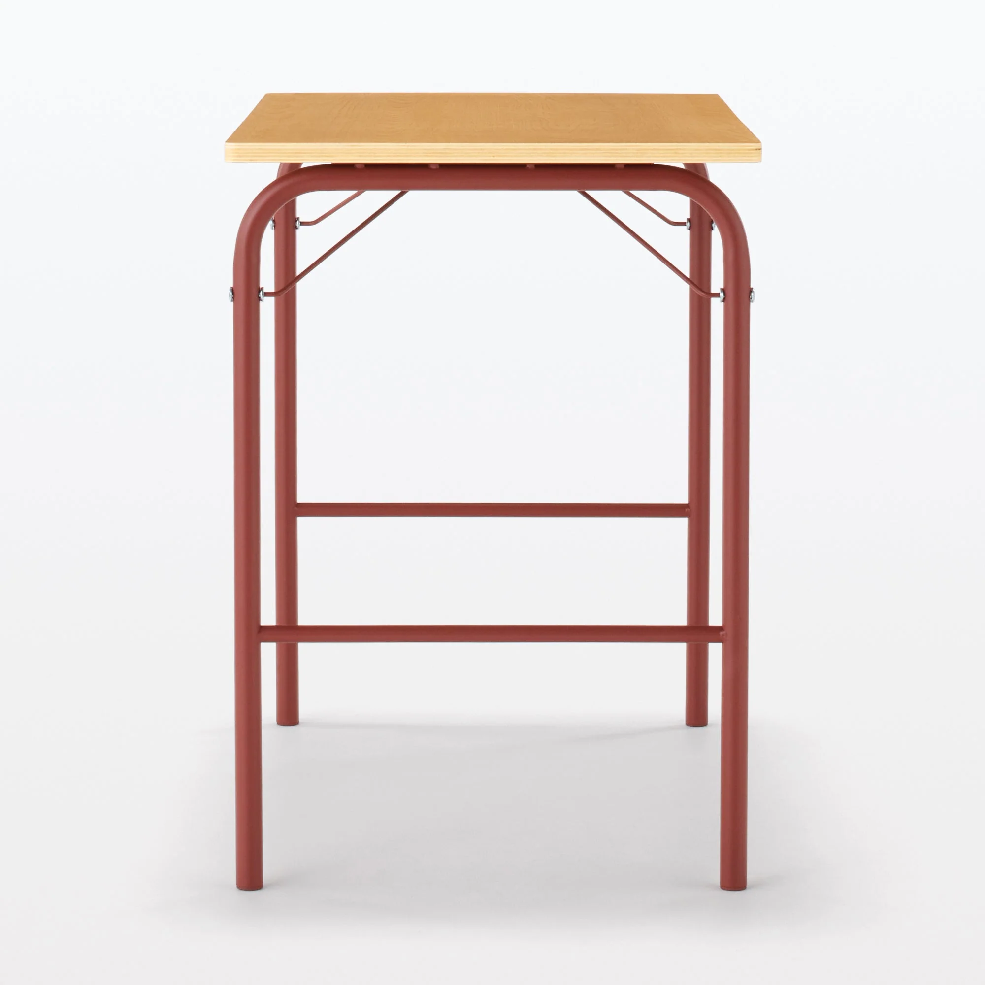 Steel Pipe Table - Burgundy - Image 2