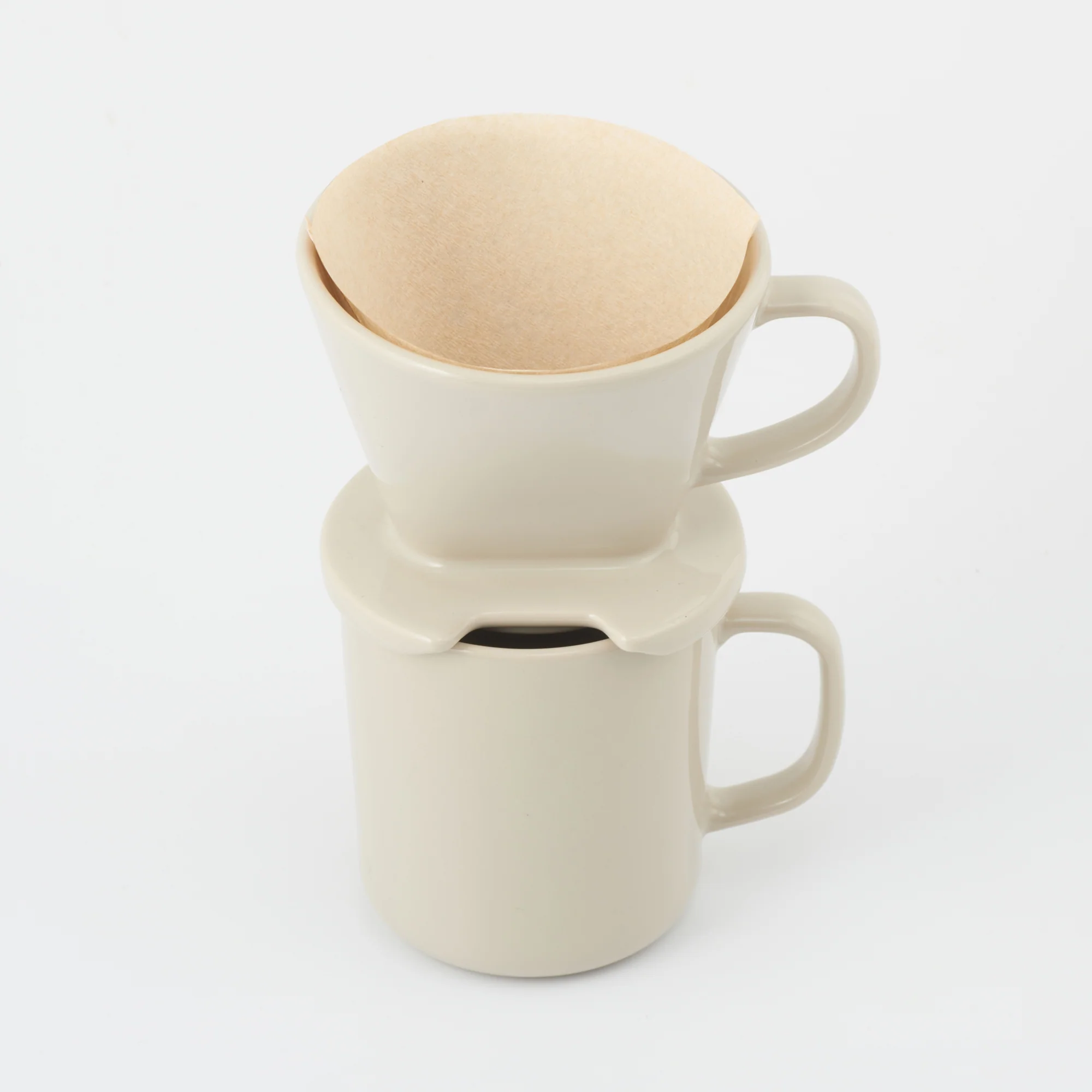 Stoneware Coffee Dripper - Gray Beige - Image 7