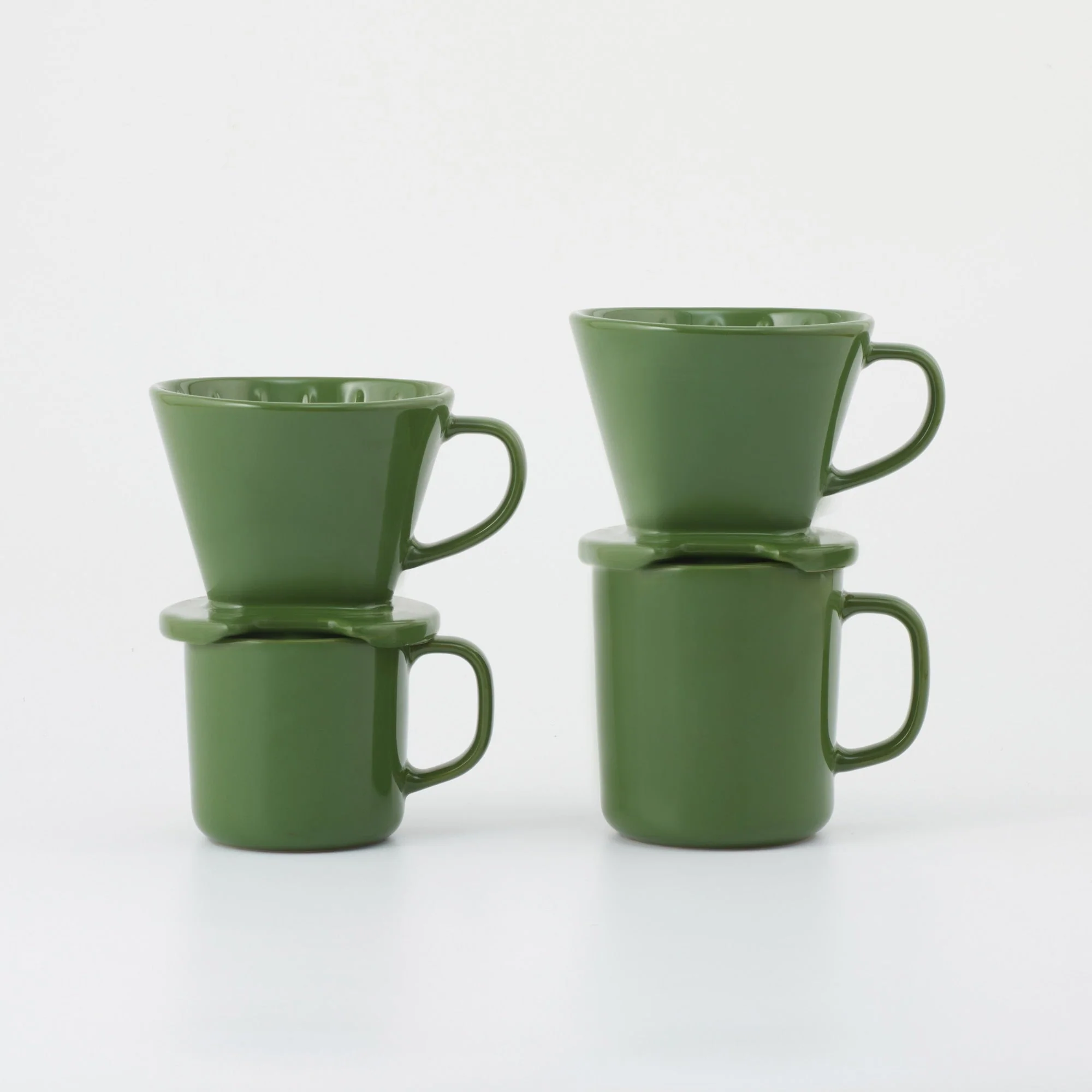 Stoneware Coffee Dripper - Green - Image 11
