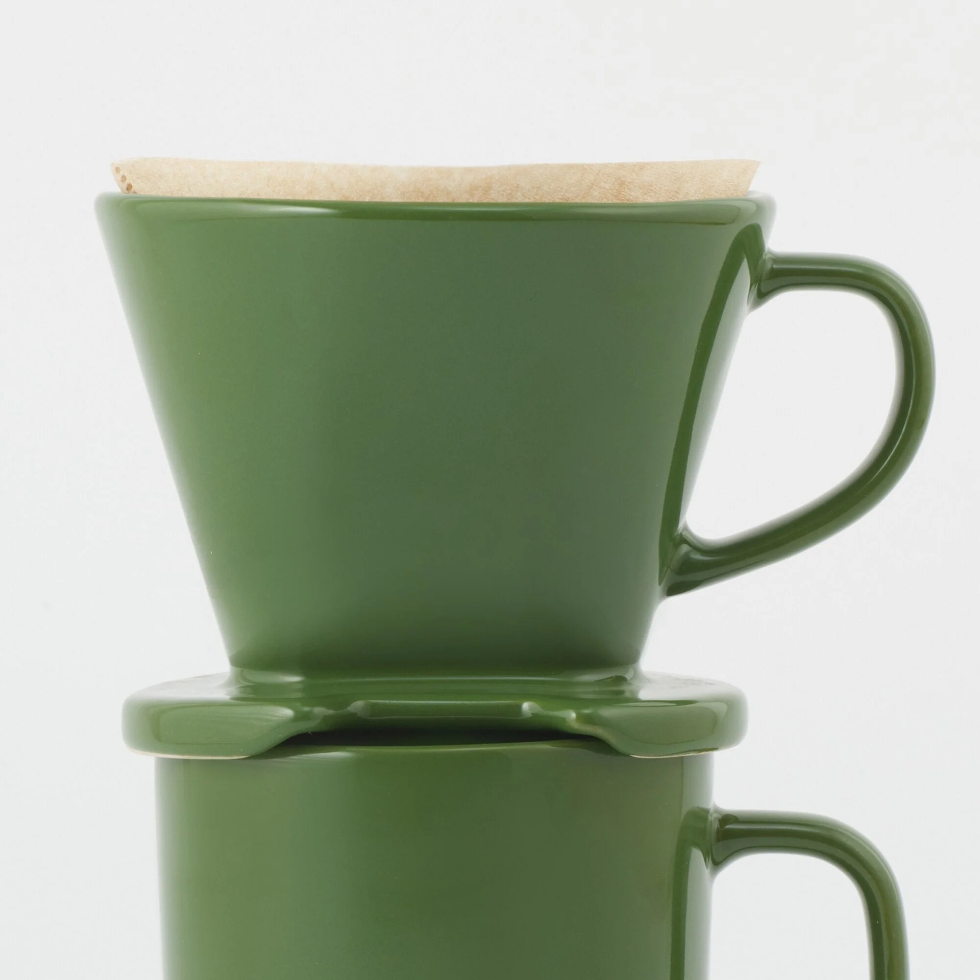 Stoneware Coffee Dripper - Green - Image 7