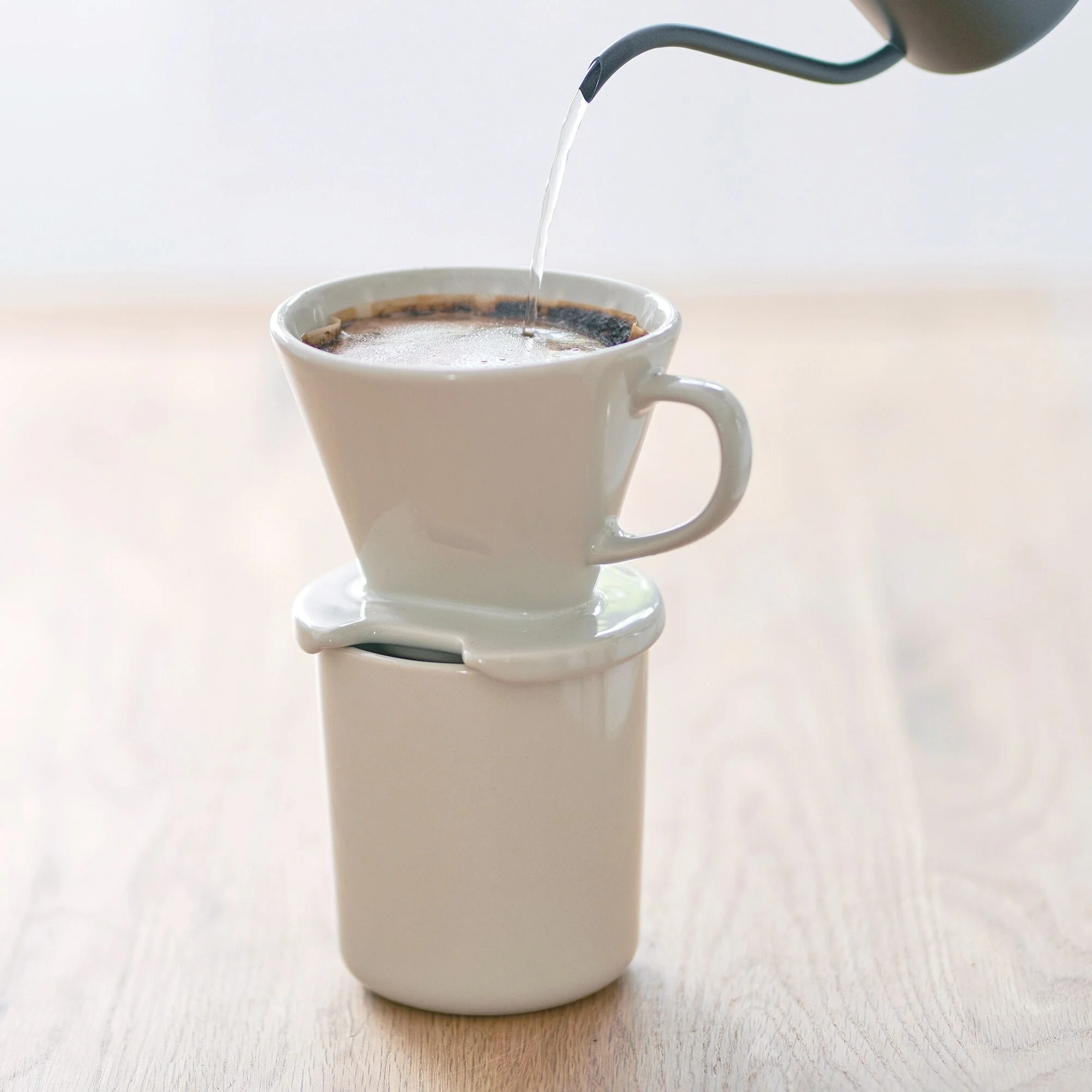 Stoneware Coffee Dripper - Green - Image 8