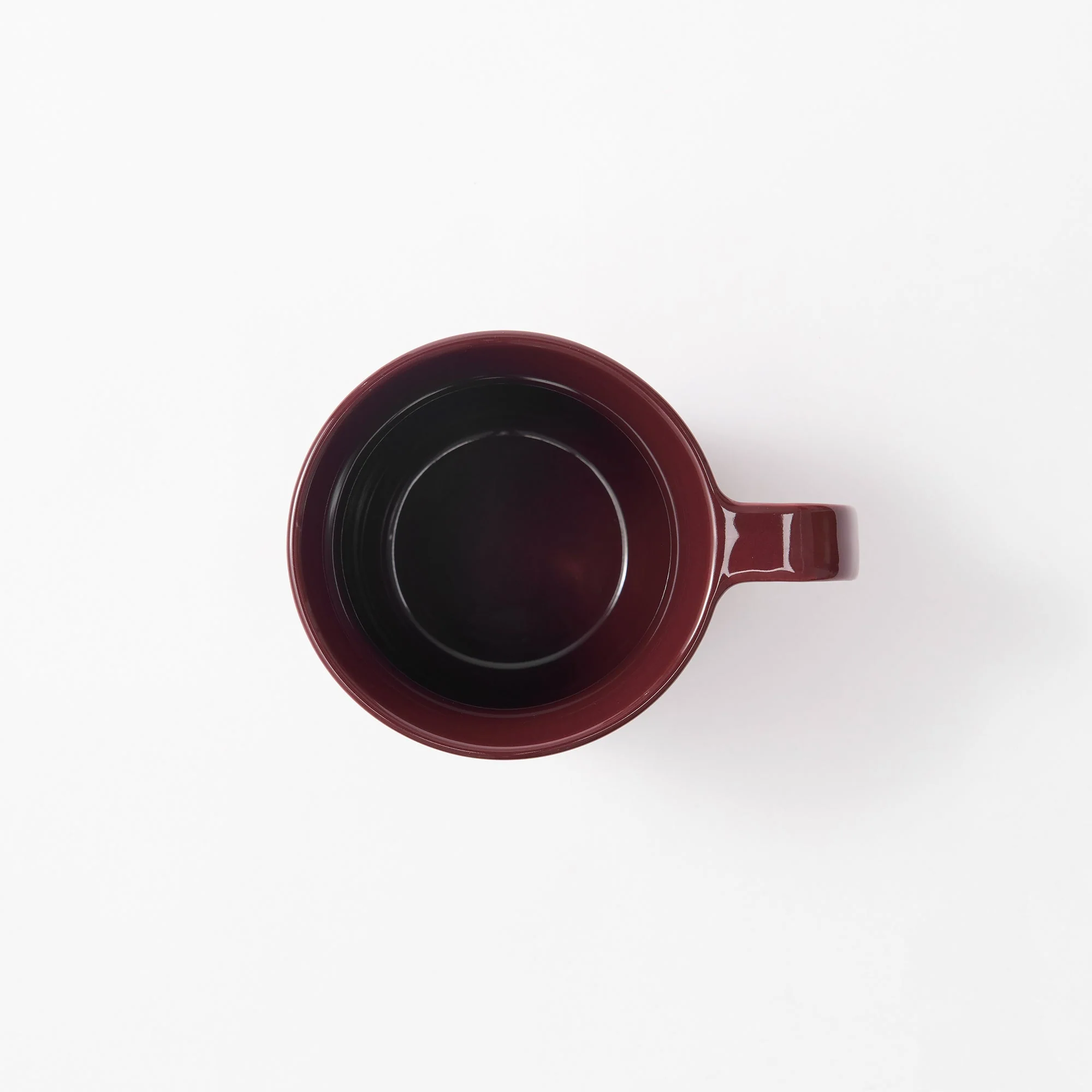 Stoneware Mug Cup (16.6 fl oz) - Dark Red - Image 3