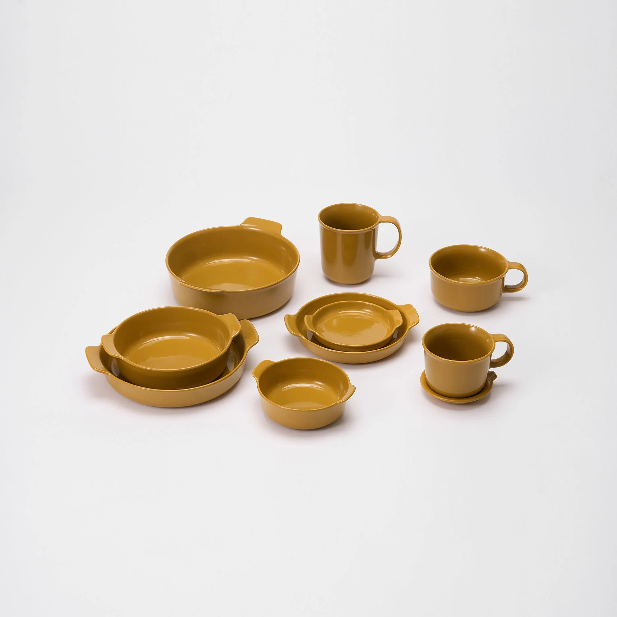 Stoneware Mug Cup (16.6 fl oz) - Mustard Yellow - Image 11