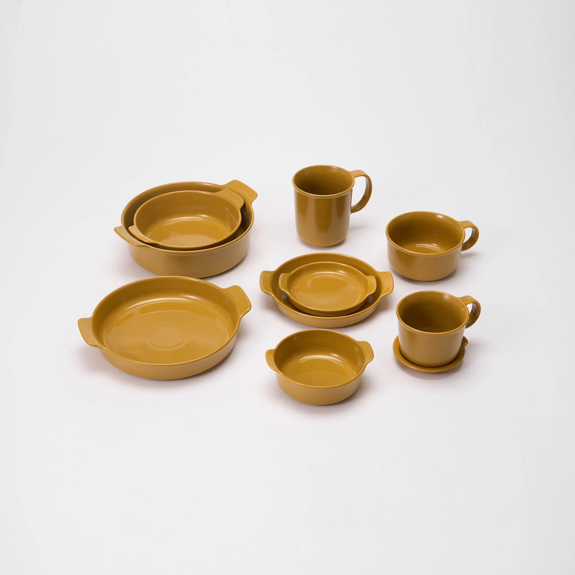 Stoneware Mug Cup (16.6 fl oz) - Mustard Yellow - Image 12