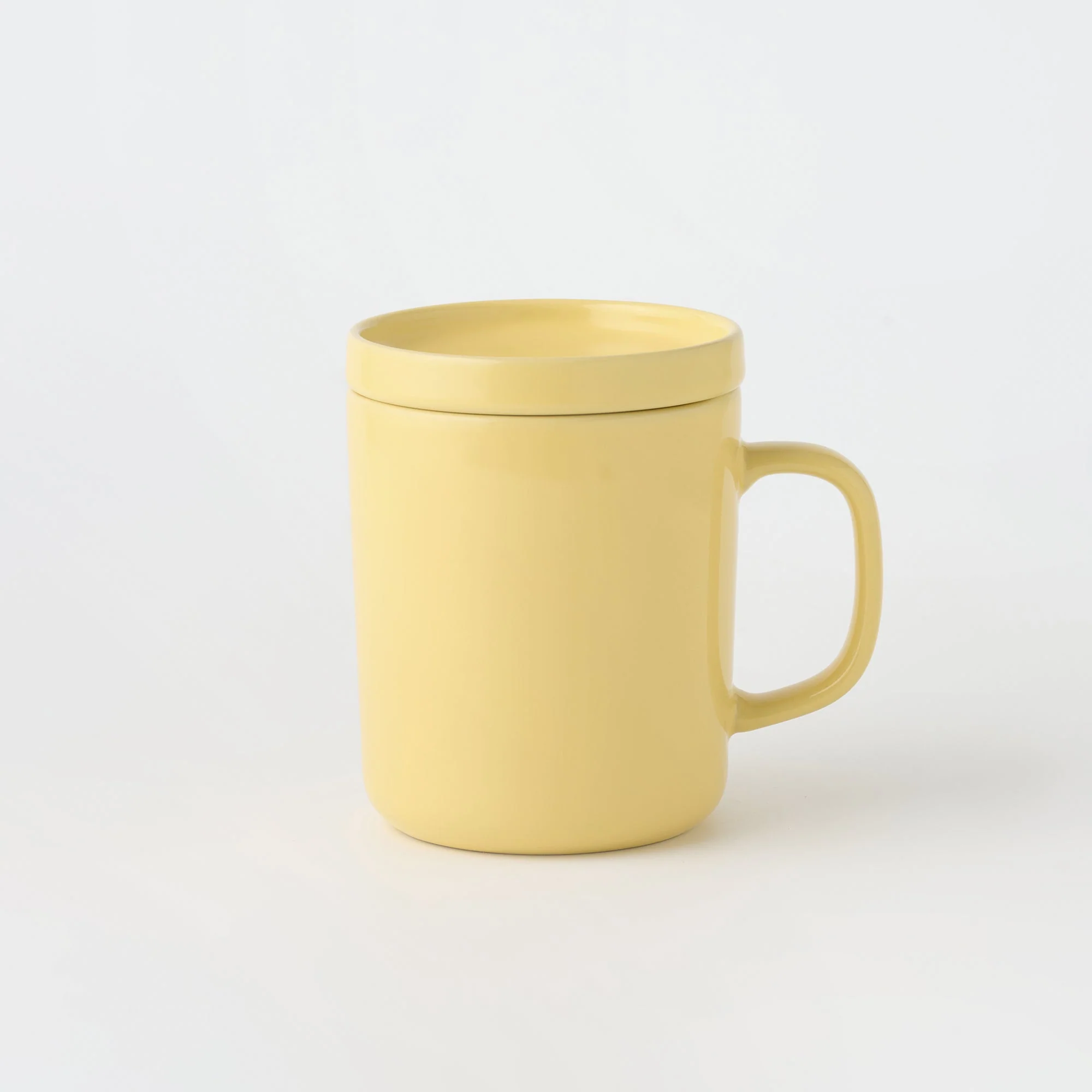 Stoneware Mug Cup (16.9 fl oz) - Light Yellow - Image 4