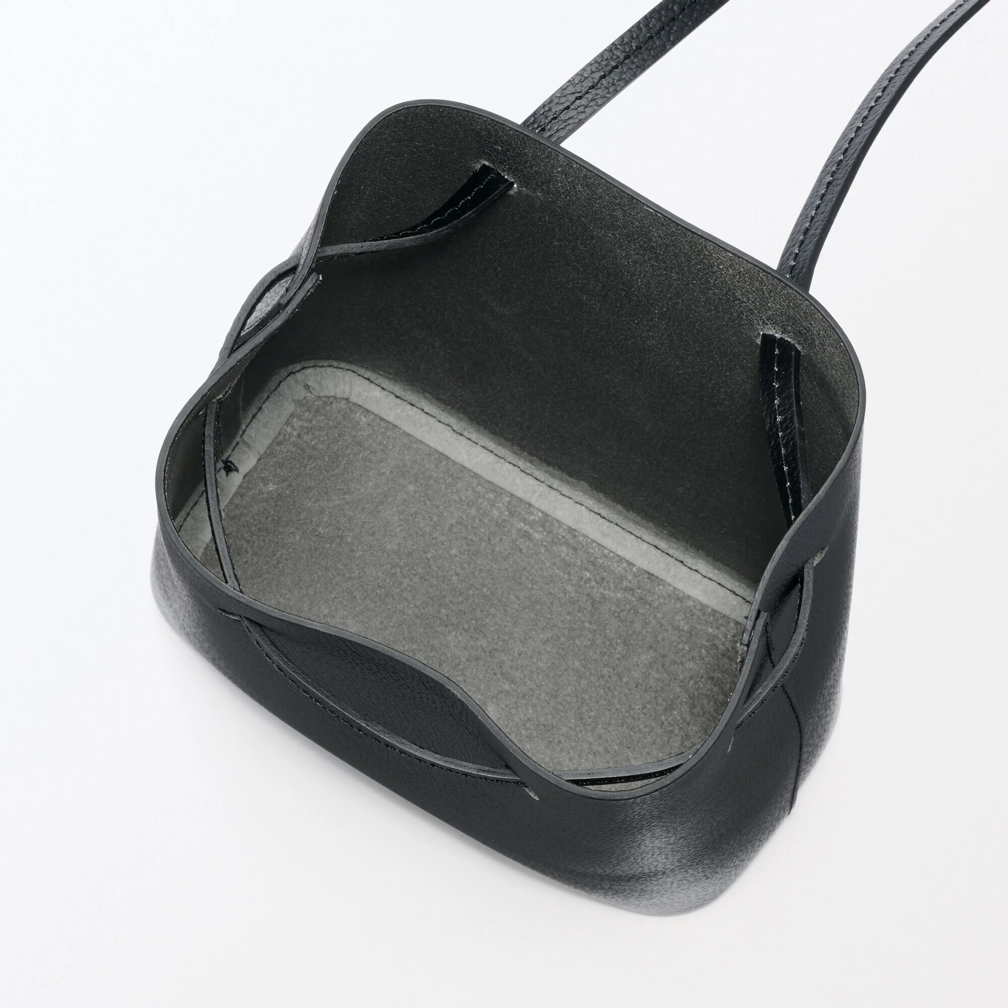 Tanned Leather Drawstring Bag - Image 6