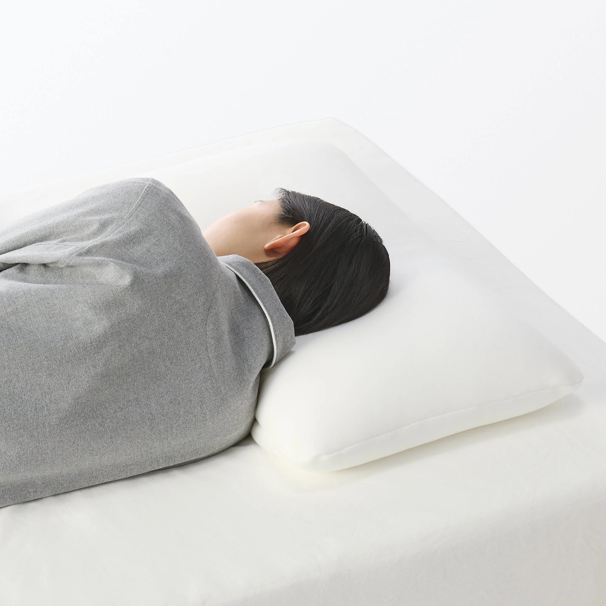 Washable Cover Plump Low Pillow (W16.5 x L26.4") - Image 2