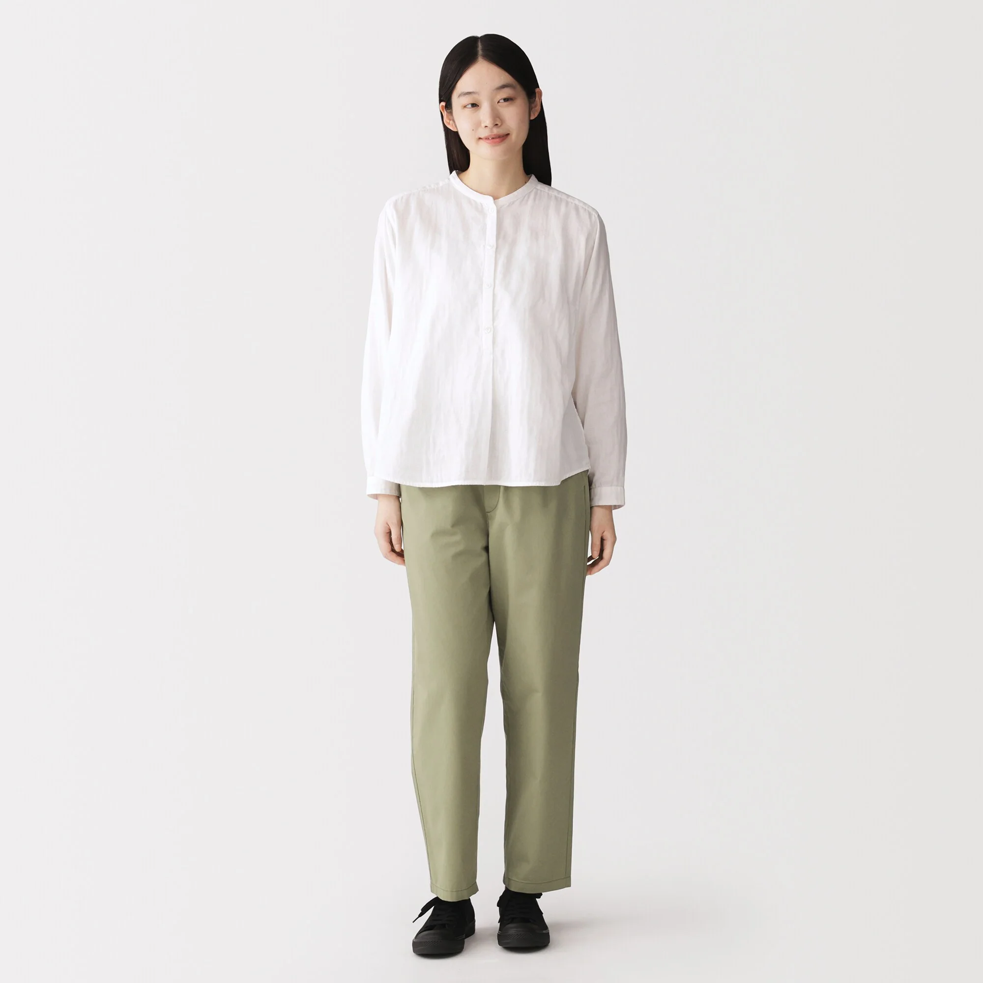 Washed Cotton Easy Pants - Image 4