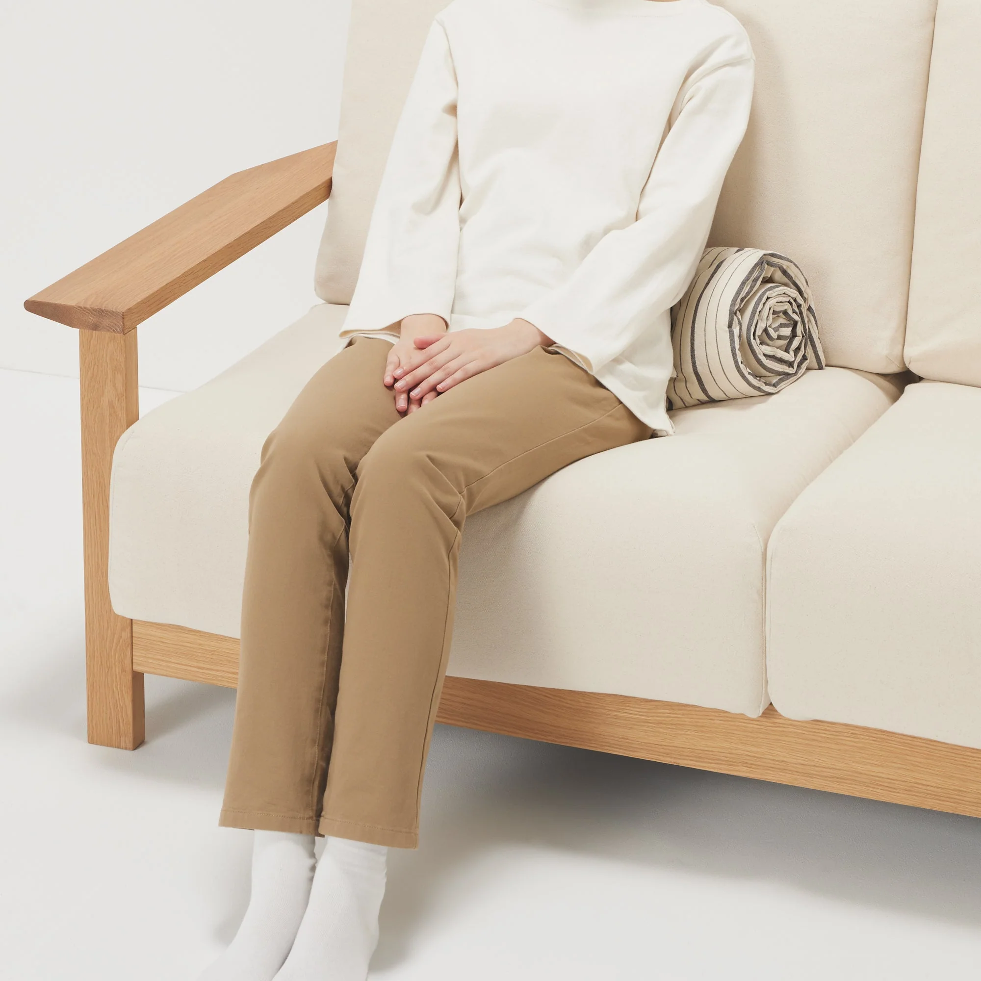 Washed Cotton Long Seat Cushion - Image 14