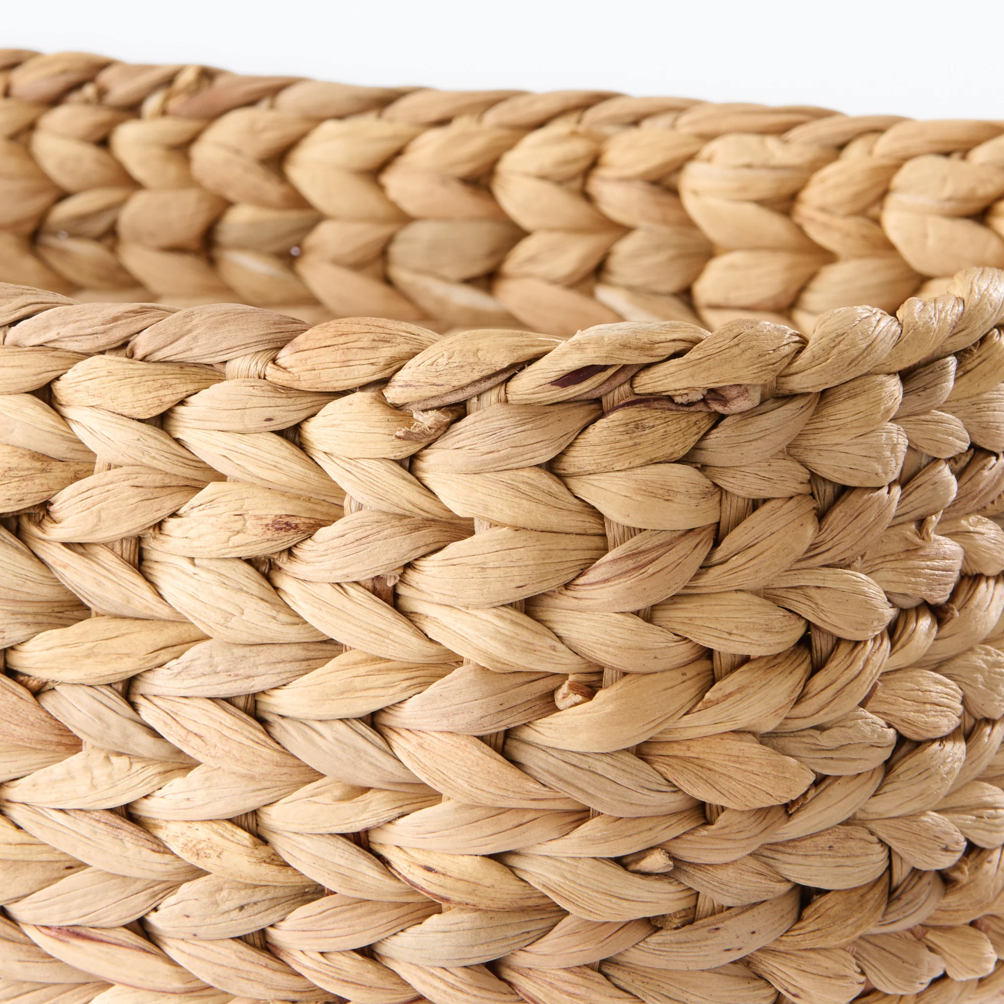 Water Hyacinth Basket - Rectangle - Small W13.4 x D9.1 x H4.7" - Image 6